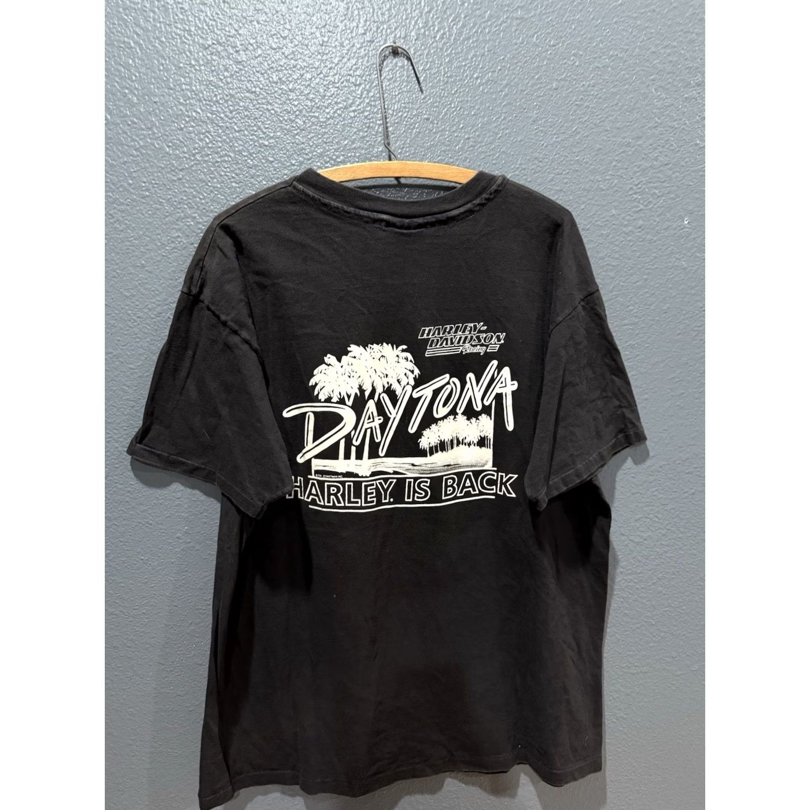 Harley Davidson VINTAGE Harley-Davidson VR 1000 Racing Chris Carr Tee XL Shirt Adults 1990s Black Womens/Mens Size US XL / EU 56 / 4 - 5 Thumbnail
