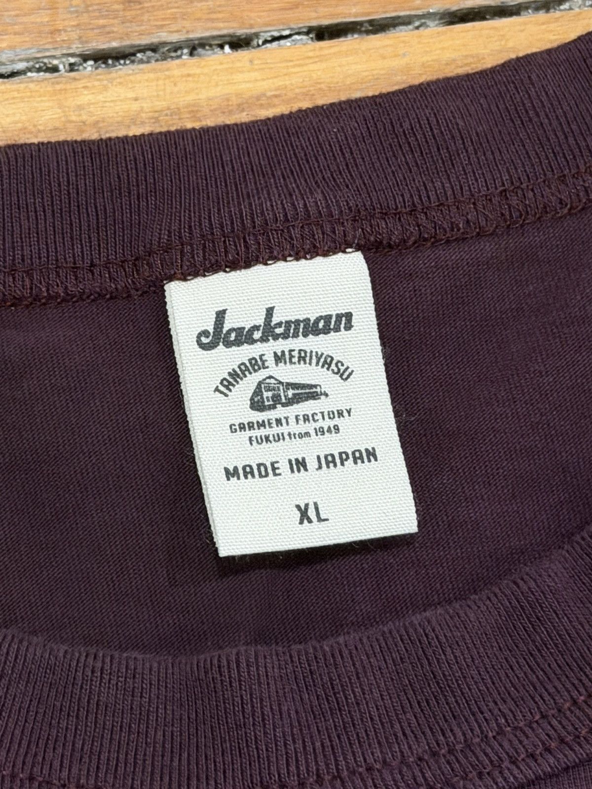 Jackman Jackman Tanabe Meriyasu red Japanese T-Shirt Size US XL / EU 56 / 4 - 3 Thumbnail