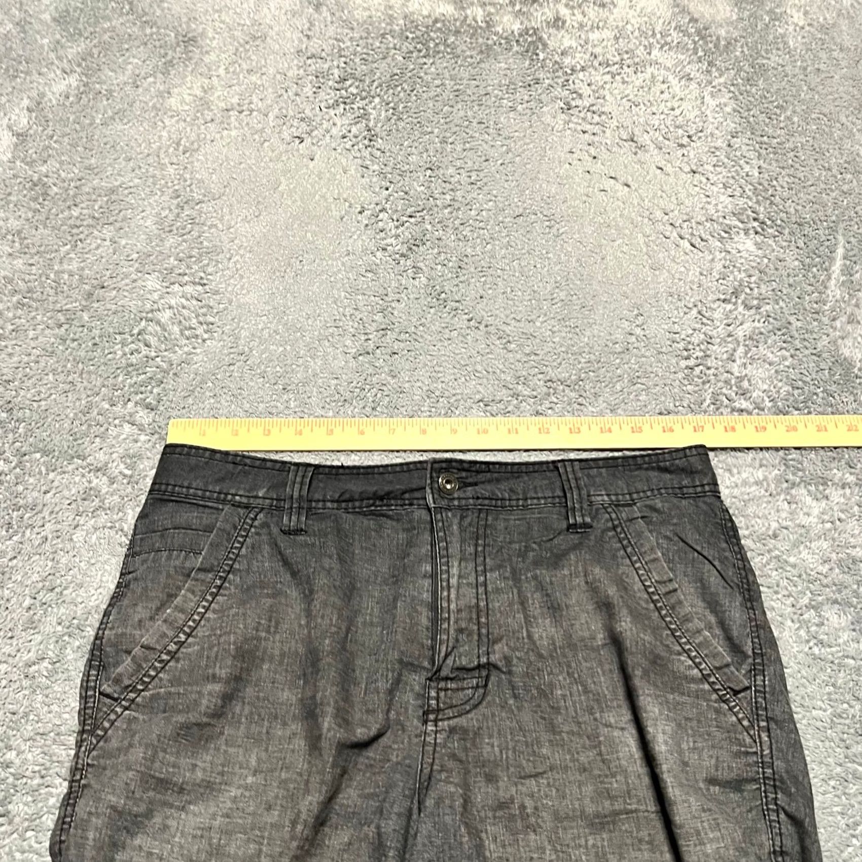Prana Prana Furrow Shorts Mens 32 Gray Hemp Blend Lightweight Chino Outdoors Size US 32 / EU 48 - 7 Thumbnail