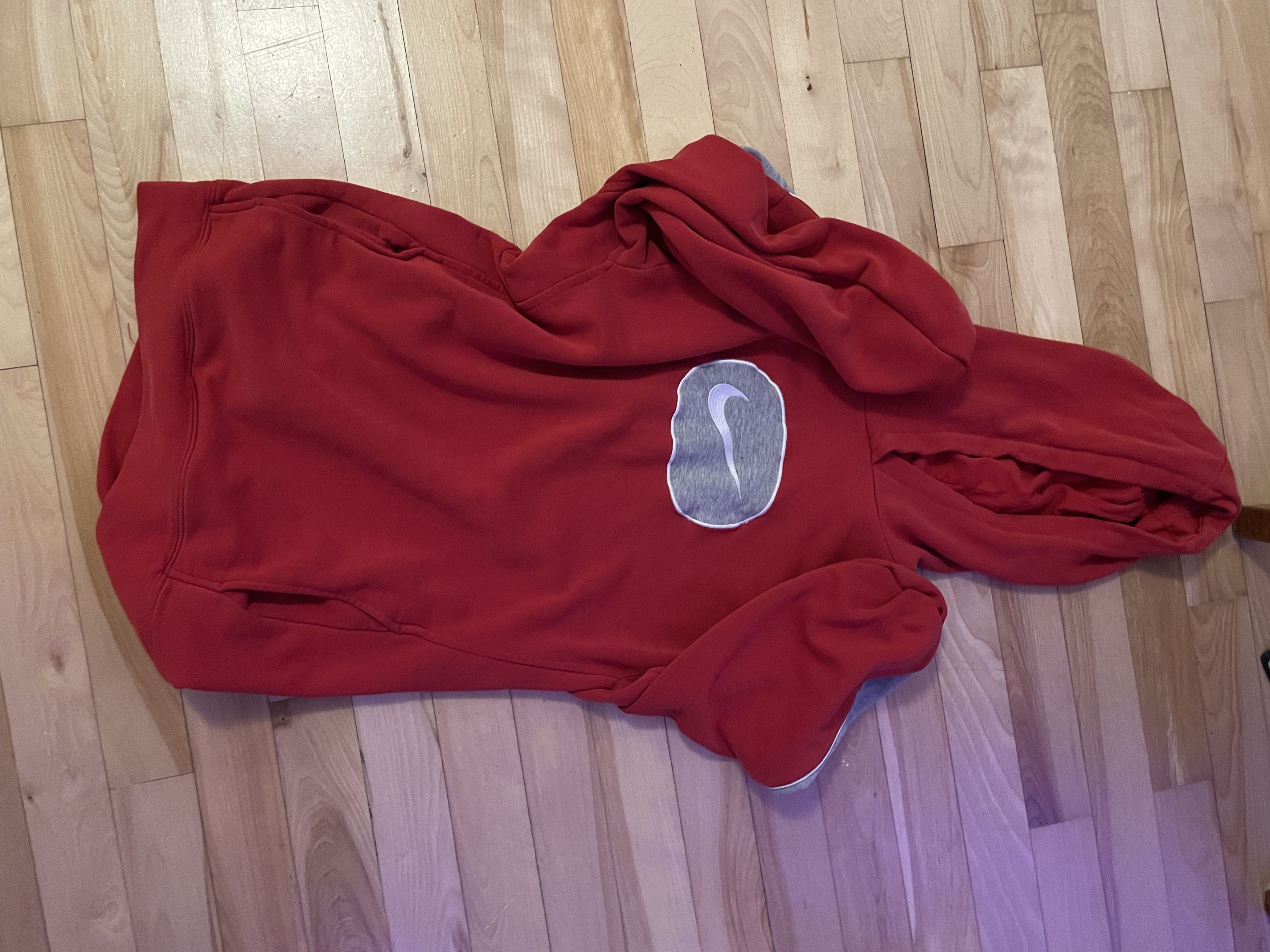Nike Nike Red Hoodie Vintage y2k Size US M / EU 48-50 / 2 - 1 Thumbnail