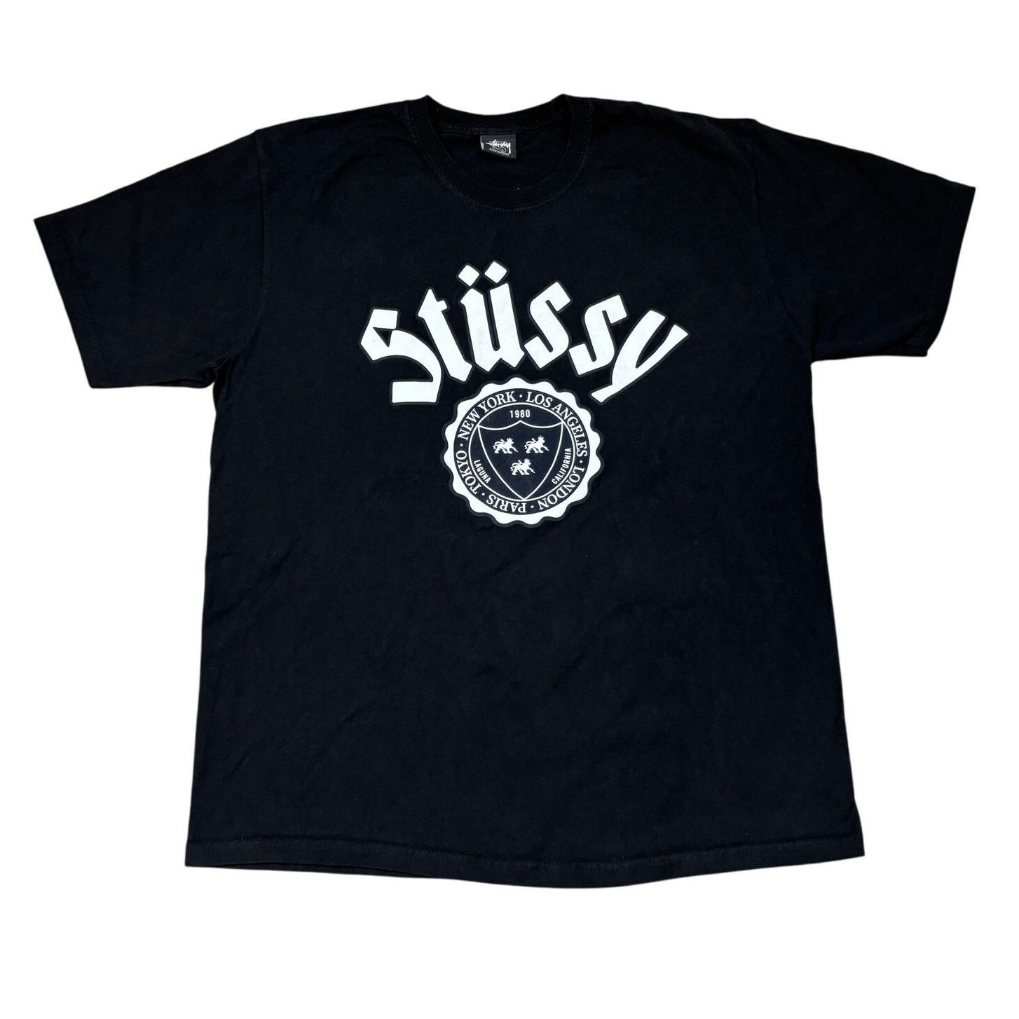 Stussy Stussy City Seal Short Sleeve Crew Tee Shirt Men's Large Size US L / EU 52-54 / 3 - 1 Thumbnail