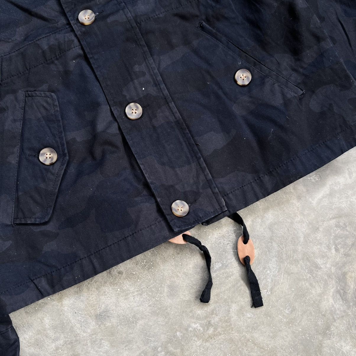 Issey Miyake 2000’s Tete Homme Navy Camo Parka Jacket Size US M / EU 48-50 / 2 - 4 Thumbnail
