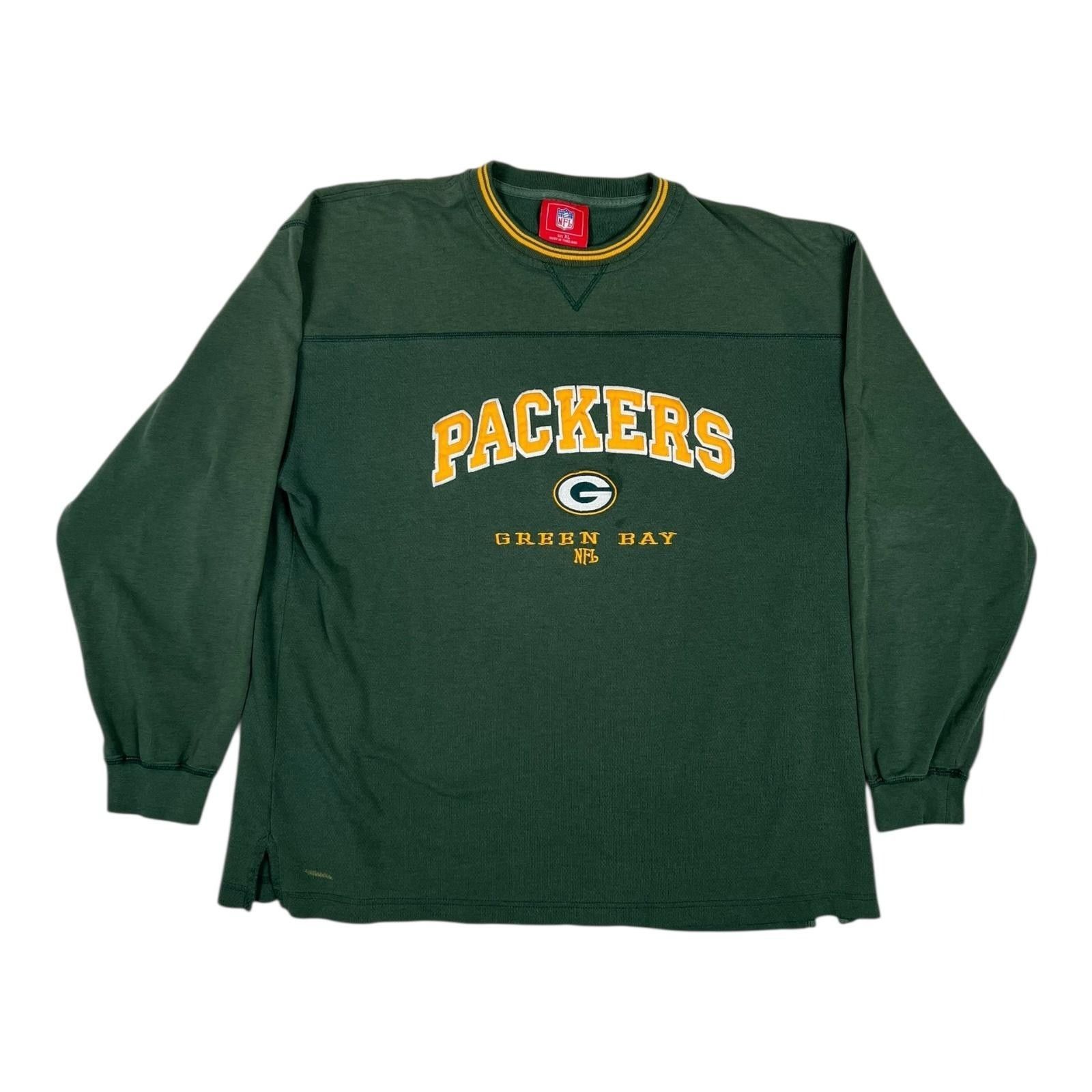 NFL Vintage Green Bay Packers Shirt Mens XL Green NFL Football L Size US XL / EU 56 / 4 - 1 Thumbnail