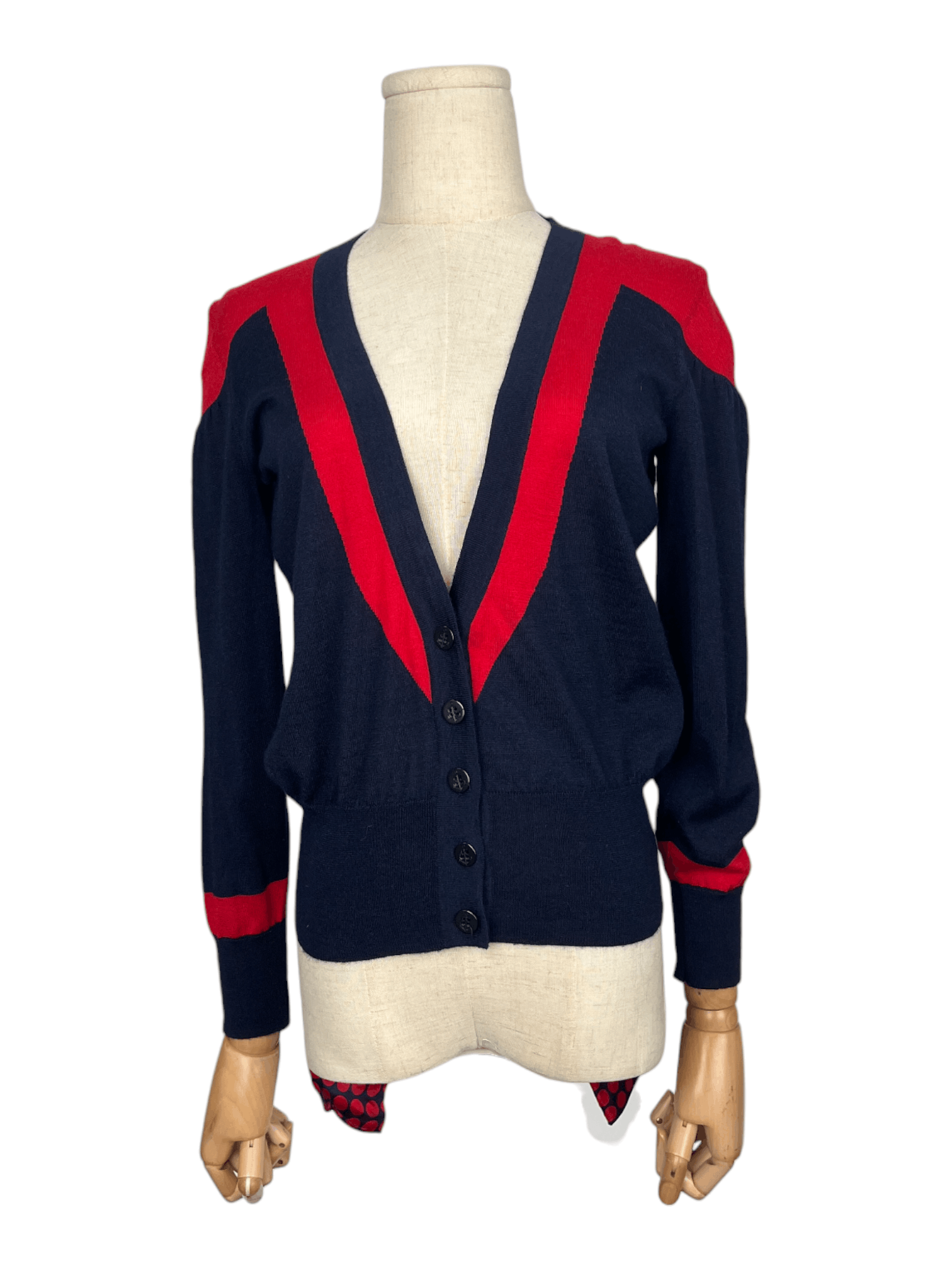 Alexander McQueen Alexander McQueen Cashmere Cardigan With Silk Neck Wrap Size XS / US 0-2 / IT 36-38 - 2 Thumbnail