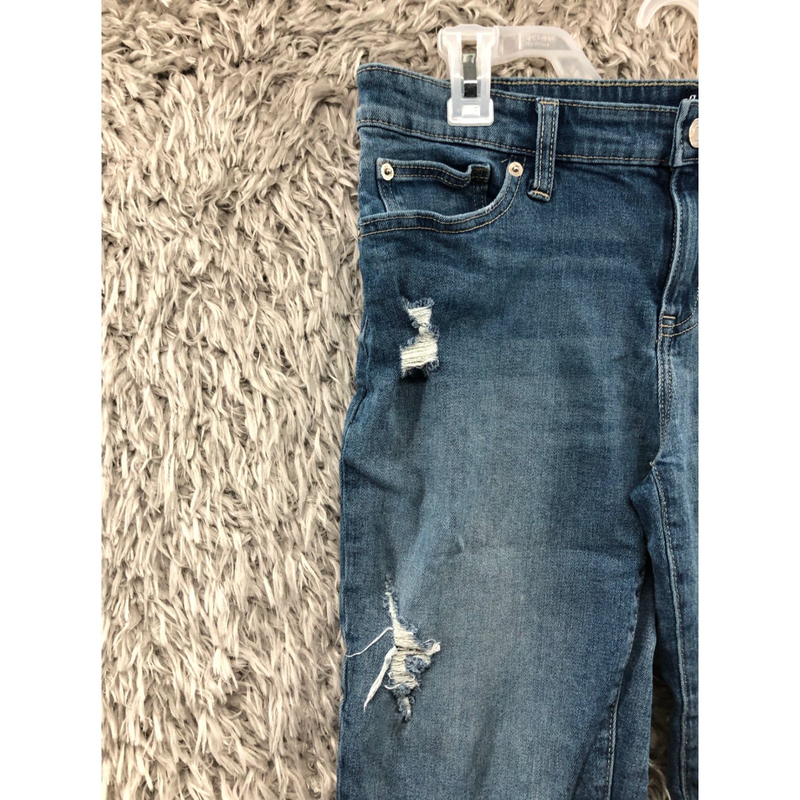 Gap Gap Bermuda Shorts Womens Size 29 Mid Rise Dark Wash Blue Denim Jean Size 29" - 5 Thumbnail