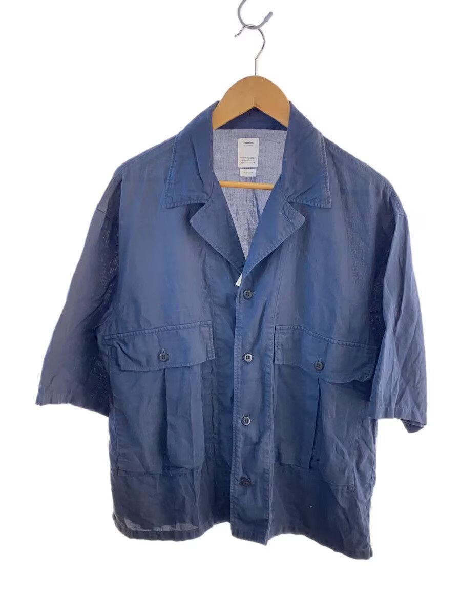 Visvim Visvim Cotton Short Sleeve Shirt Navy Size US L / EU 52-54 / 3 - 1 Thumbnail