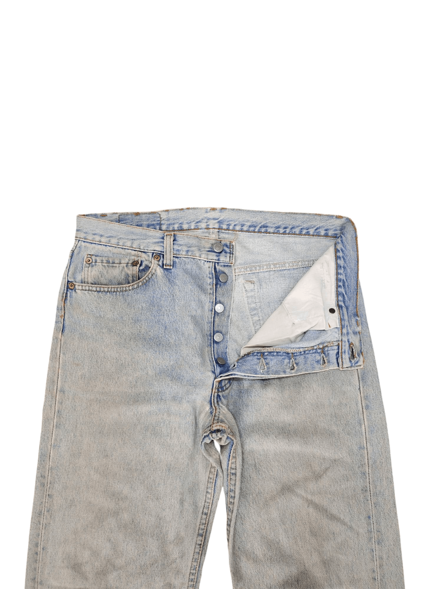 Levi's Vintage 90s Levis 501 Distress Faded Rusty Denim Jeans Size US 34 / EU 50 - 8 Thumbnail