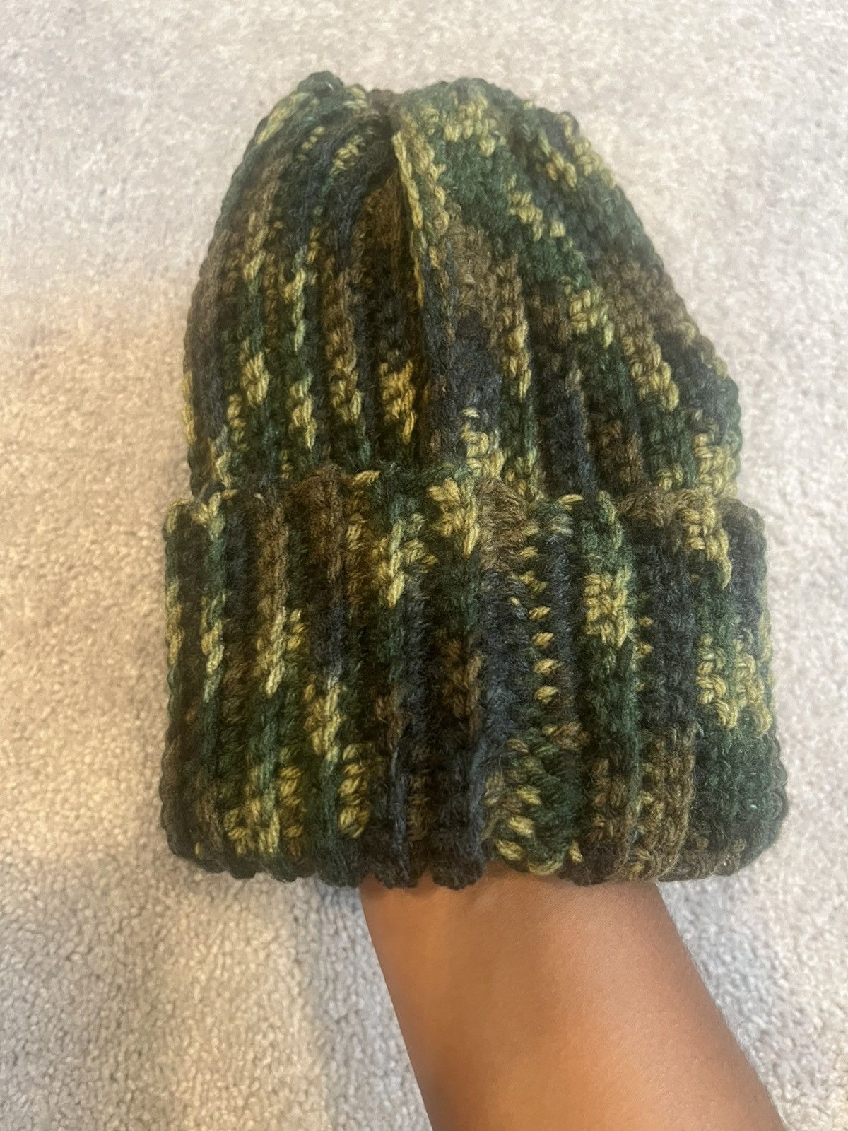Other Green camoflage wool beanie Size 40 - 3 Thumbnail