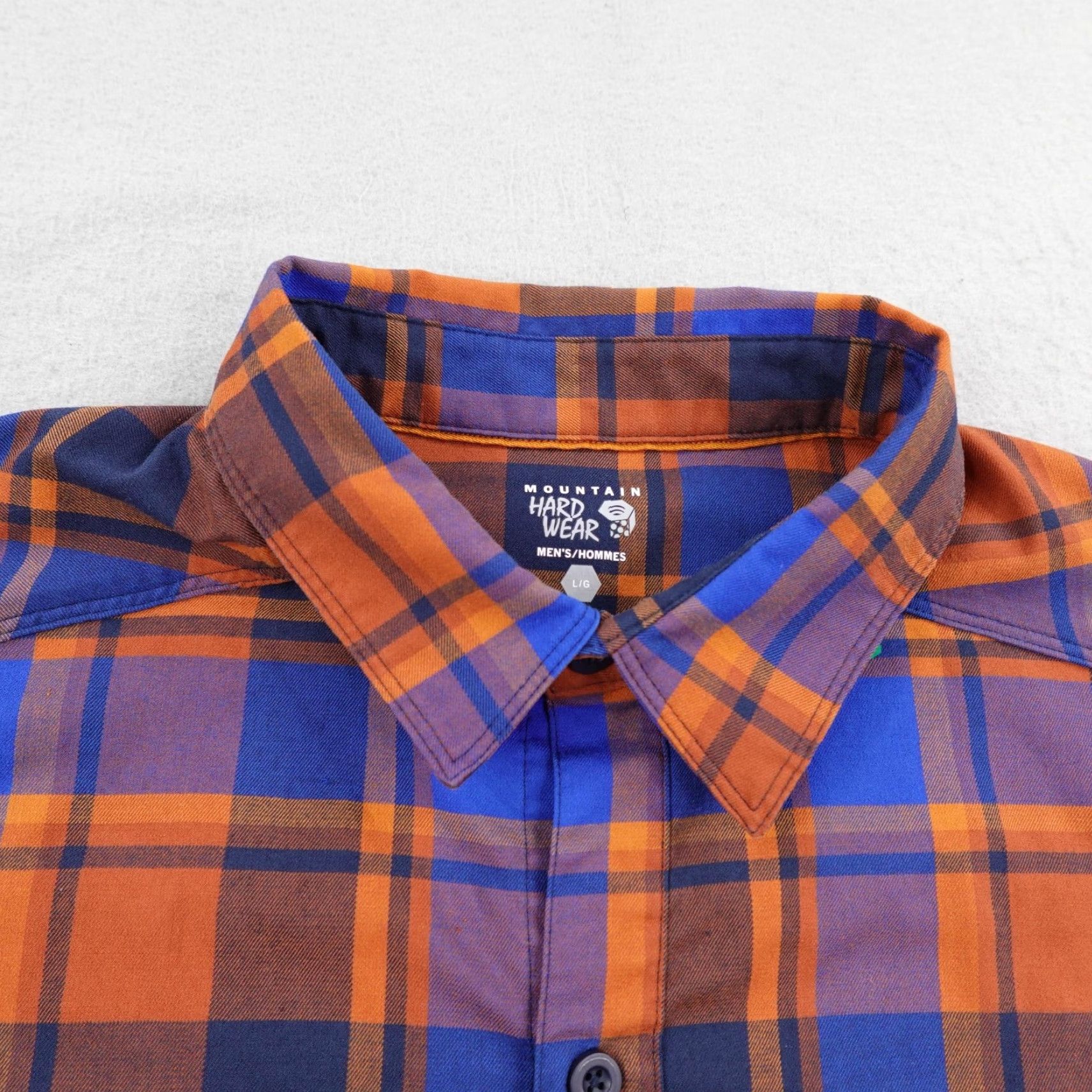 Mountain Hardwear VINTAGE? No, skip. Mountain Hardwear Shirt Mens Large Orange Plaid Flannel Button-Up Outdoor Size US L / EU 52-54 / 3 - 2 Thumbnail