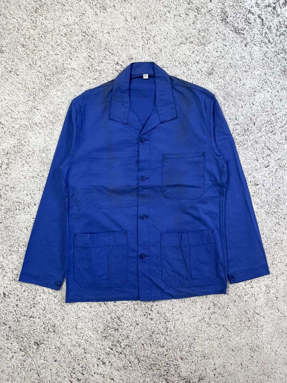Vintage 1970s French Work Jacket New Old Stock Condition Size US M / EU 48-50 / 2 - 1 Thumbnail