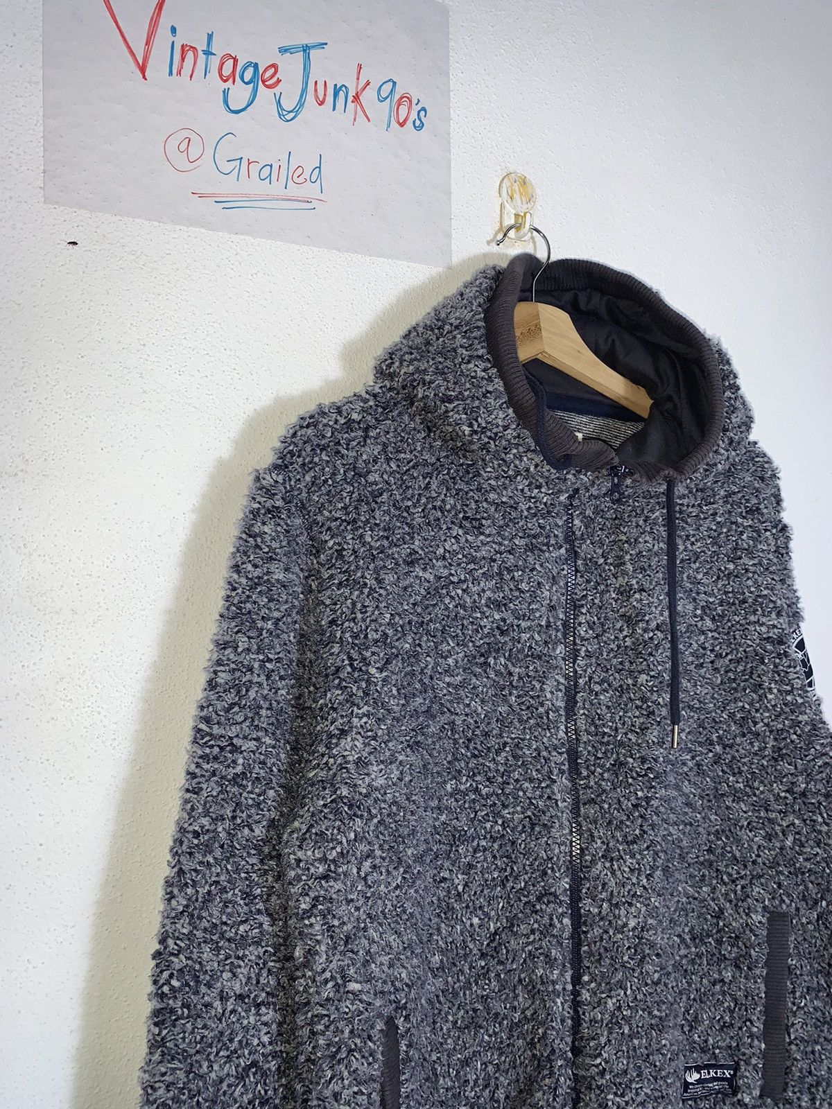 Japanese Brand ELKEK Fleece Hoodie Size US L / EU 52-54 / 3 - 2 Thumbnail