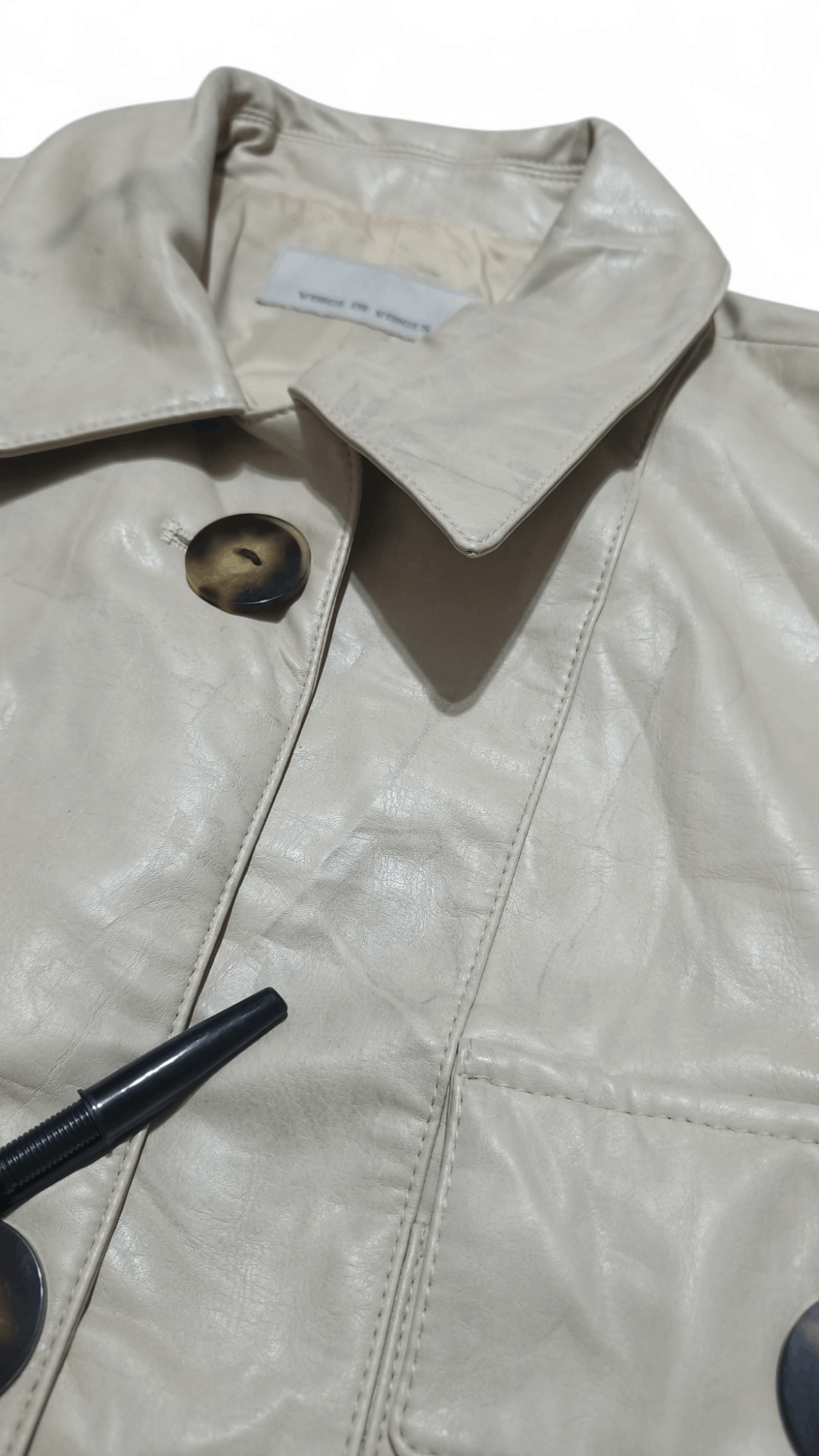 Designer × Vintage Voice of Voices VOV Women's Faux Leather Jacket Size M / US 6-8 / IT 42-44 - 8 Thumbnail
