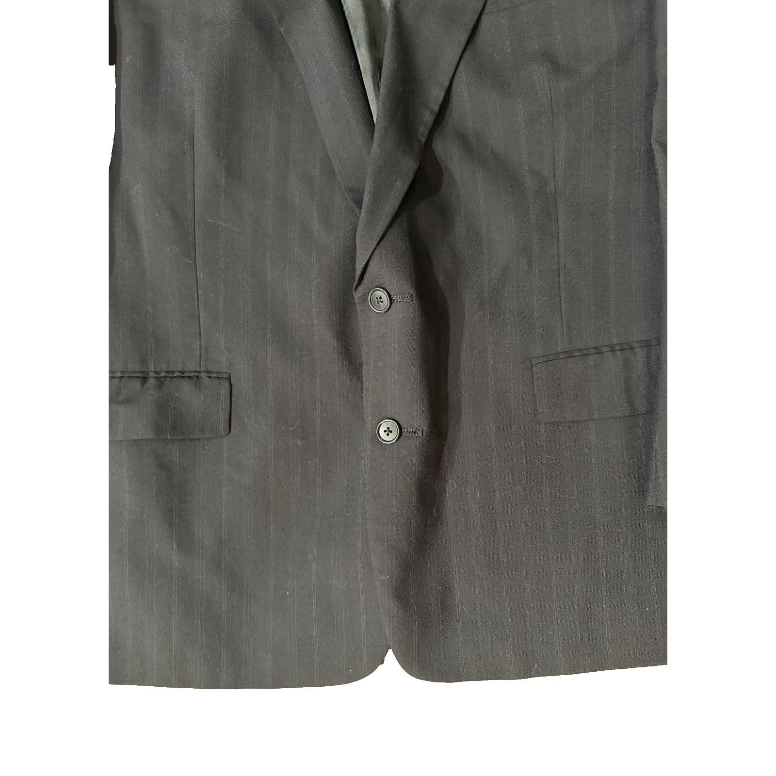 Austin Reed Vintage 80s Austin Reed Blazer Mens LG Navy Pinstripe London Size 50R - 2 Thumbnail