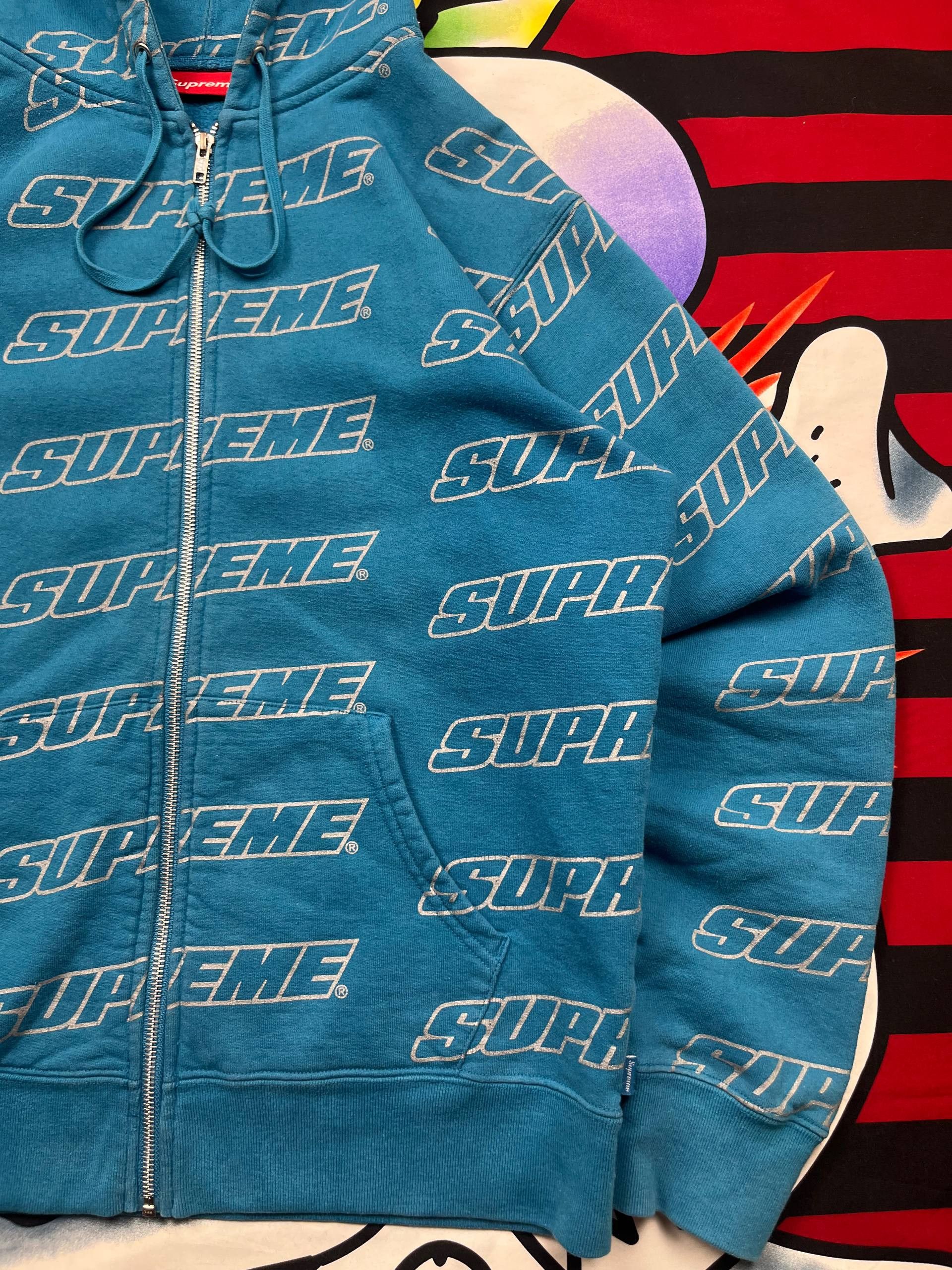 Supreme Supreme Luxury Monogram repeat zip hoodie akira arm hoodie Size US M / EU 48-50 / 2 - 3 Thumbnail