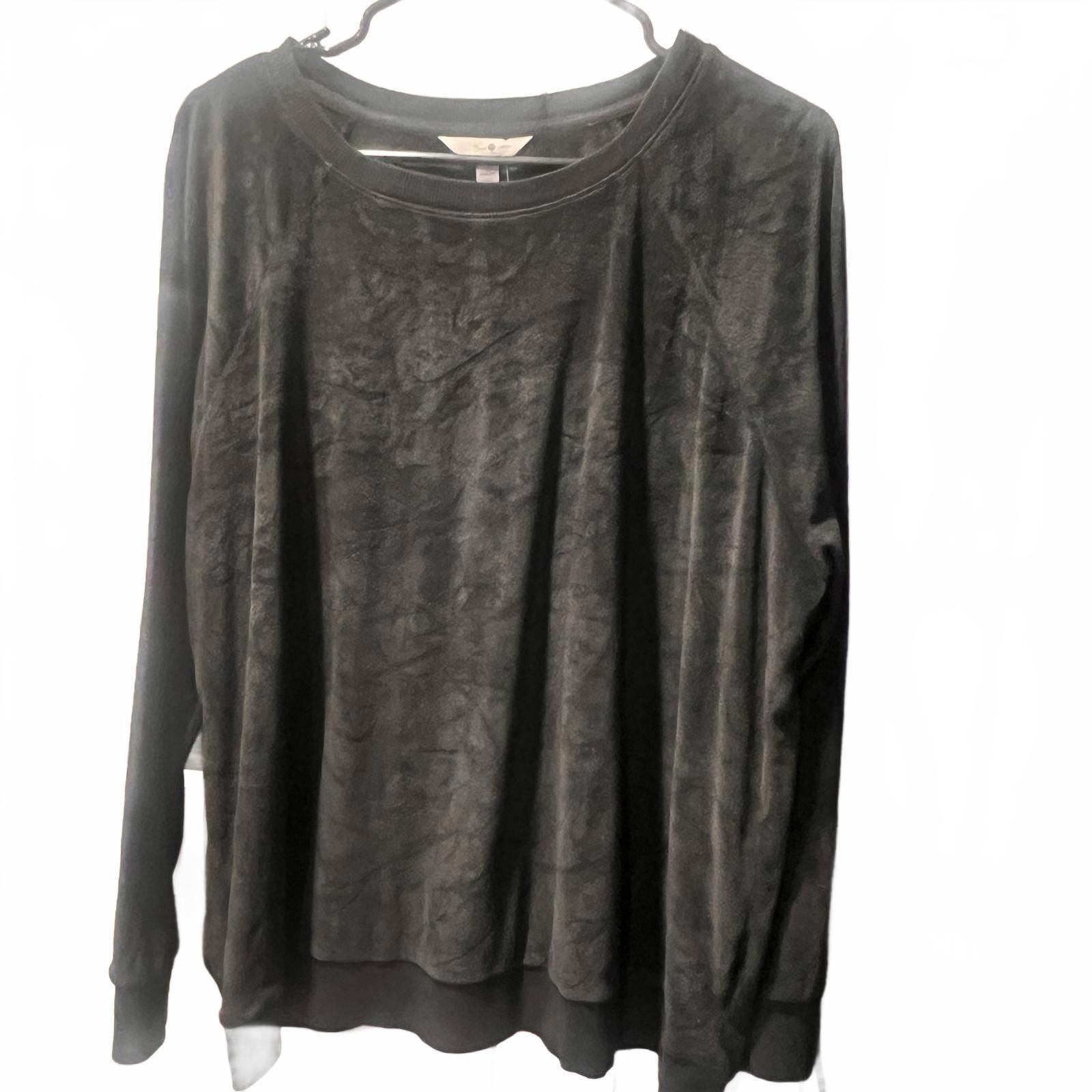 Unknown London Woman's Black Long Sleeve Sweatshirt Size 3XL / US 20-22 - 2 Thumbnail