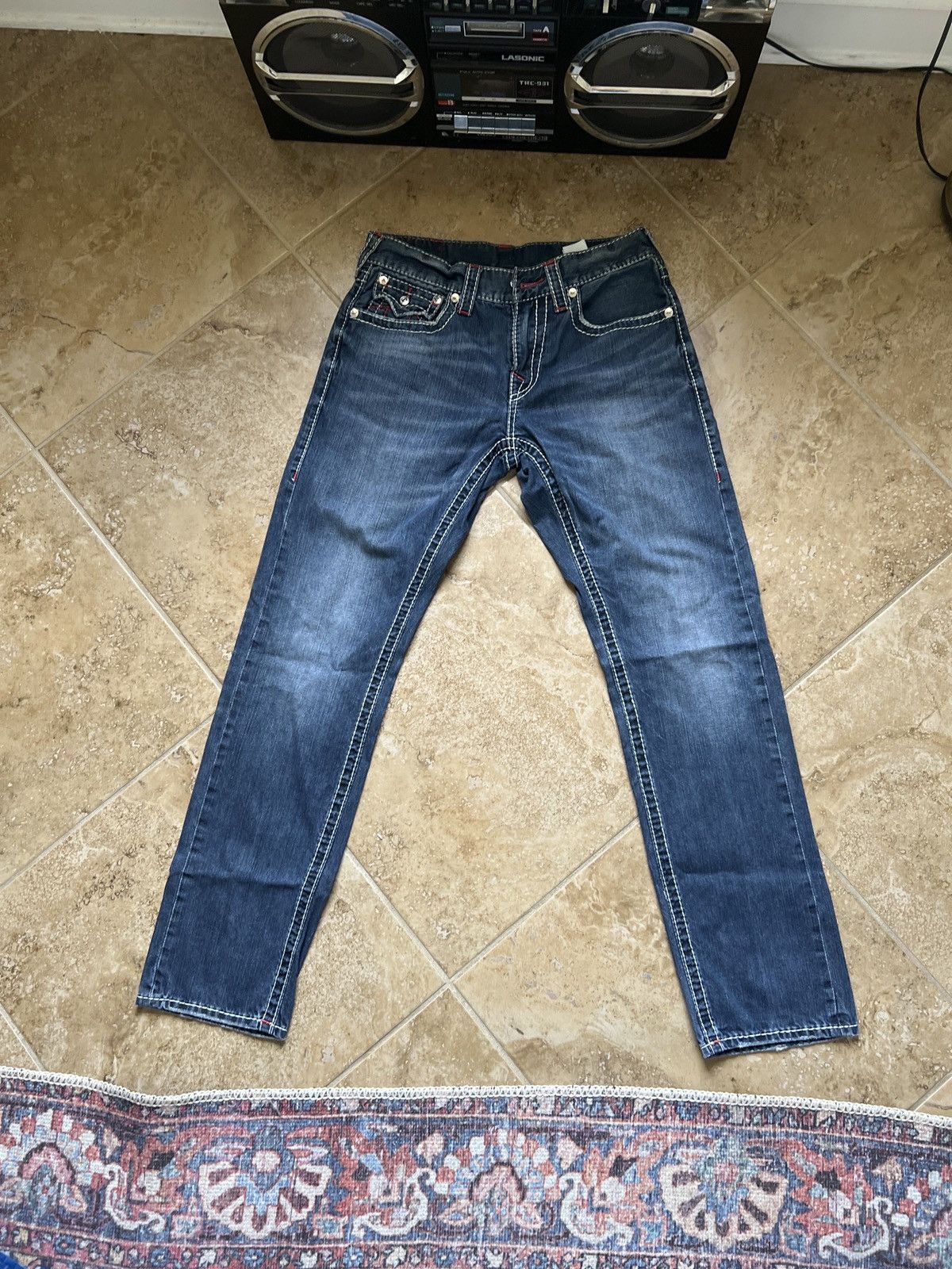 True Religion × Vintage Vintage True Religion Jeans Size US 32 / EU 48 - 2 Thumbnail