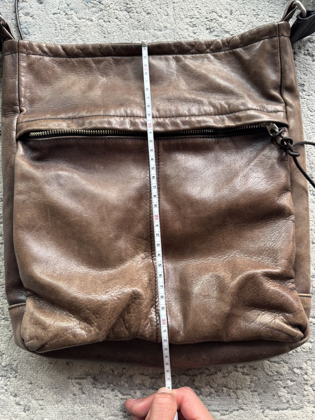 Yohji Yamamoto Yohji Yamamoto Vintage Leather Shoulder Bag Size ONE SIZE - 18 Thumbnail