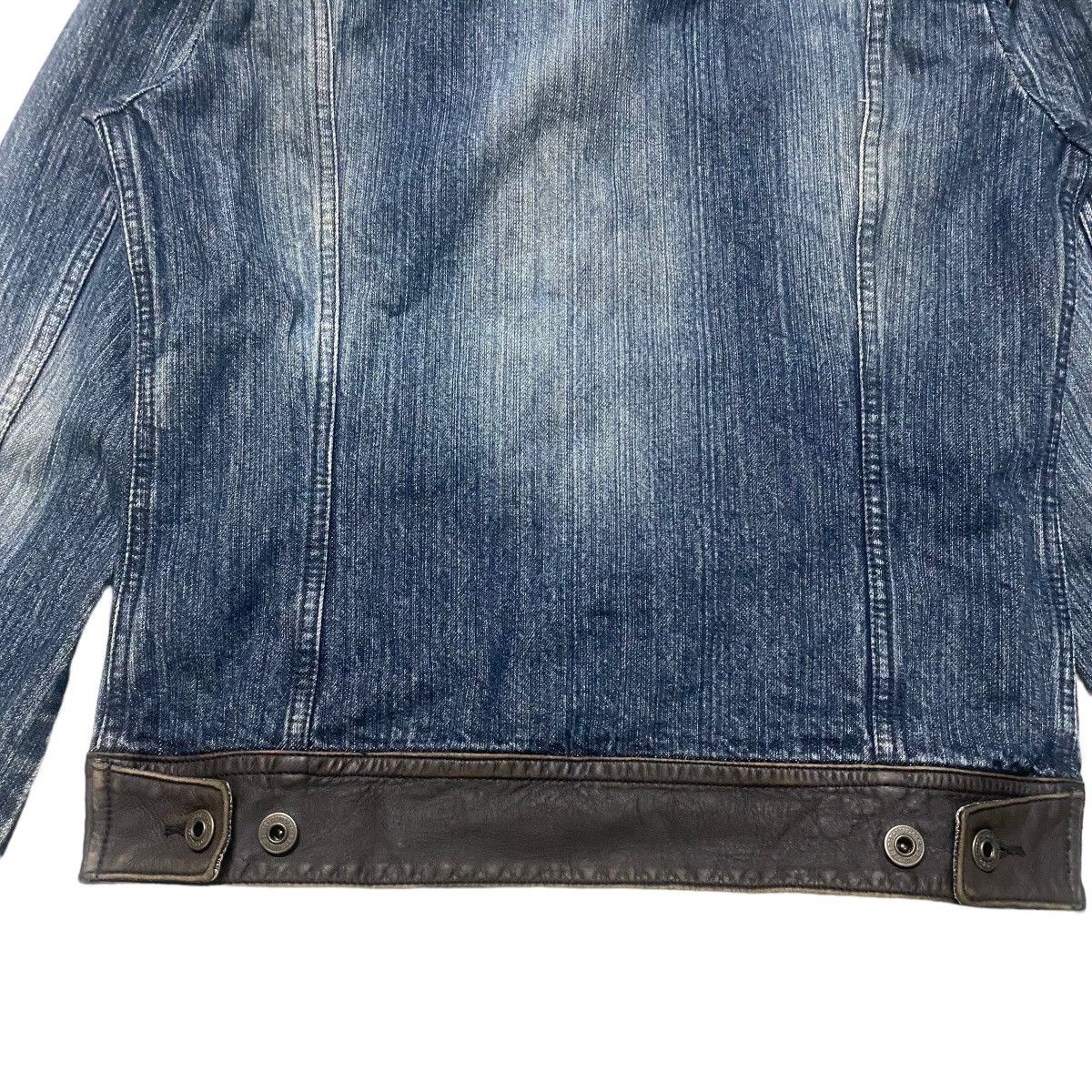 Le Grande Bleu (L.G.B.) Difference Rupert Denim Jacket Leather Trimmed LGB Size US M / EU 48-50 / 2 - 11 Thumbnail