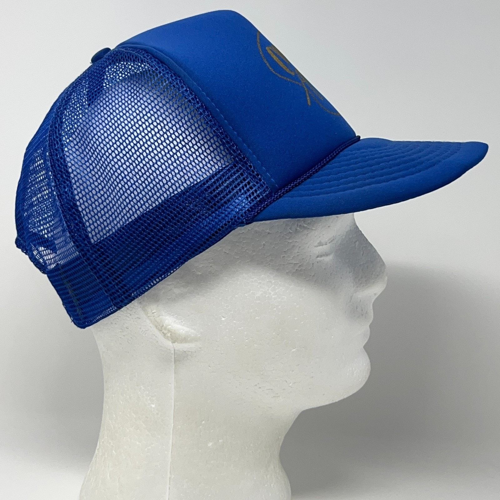 Vintage Vintage 80s Country Gold Tour Trucker Hat Baseball Cap Blue Size ONE SIZE - 9 Thumbnail