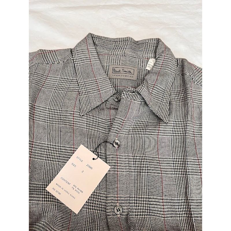 Paul Smith New Paul Smith Shirt Black Cream Red Plaid Button Down Shirt Size US M / EU 48-50 / 2 - 5 Thumbnail
