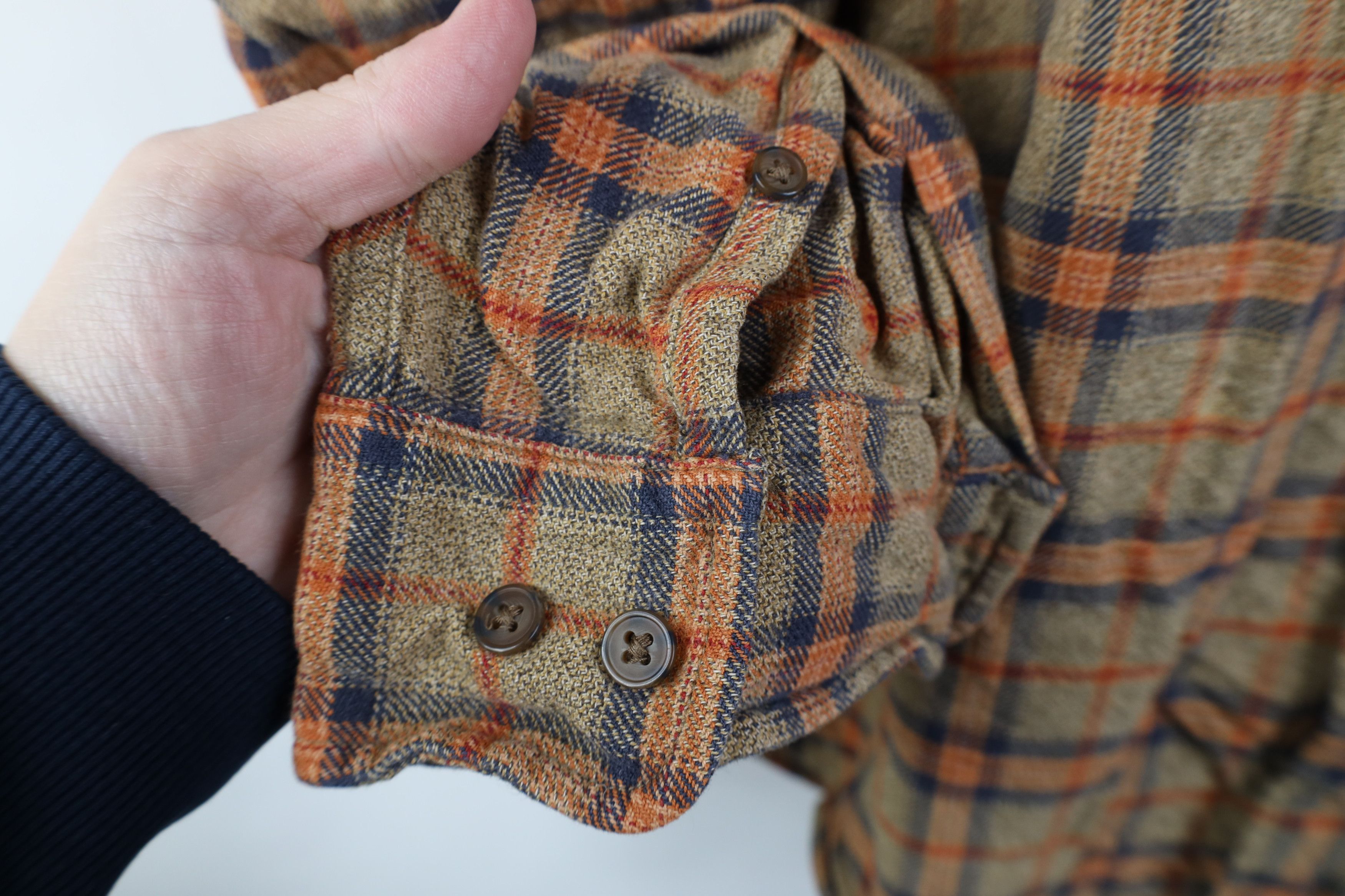 Vintage Vintage 90s Streetwear Flannel Collared Button Down Shirt Size US L / EU 52-54 / 3 - 5 Thumbnail