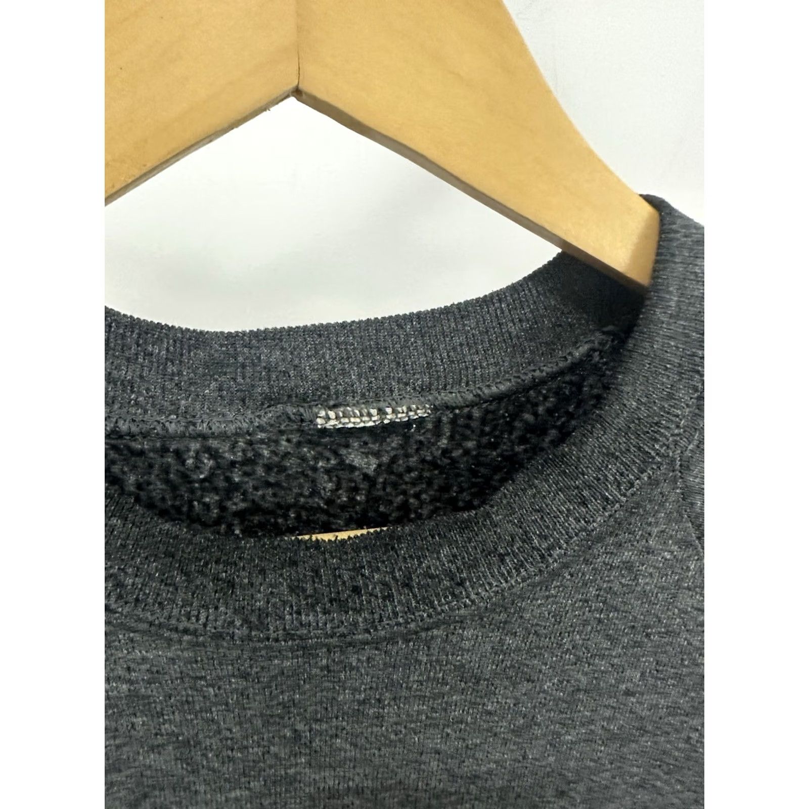 Vintage VTG Grunge Raglan Sweatshirt Size M Black Mens Crewneck Boxy Pullover Distressed Workwear 90s Style Size US M / EU 48-50 / 2 - 6 Thumbnail