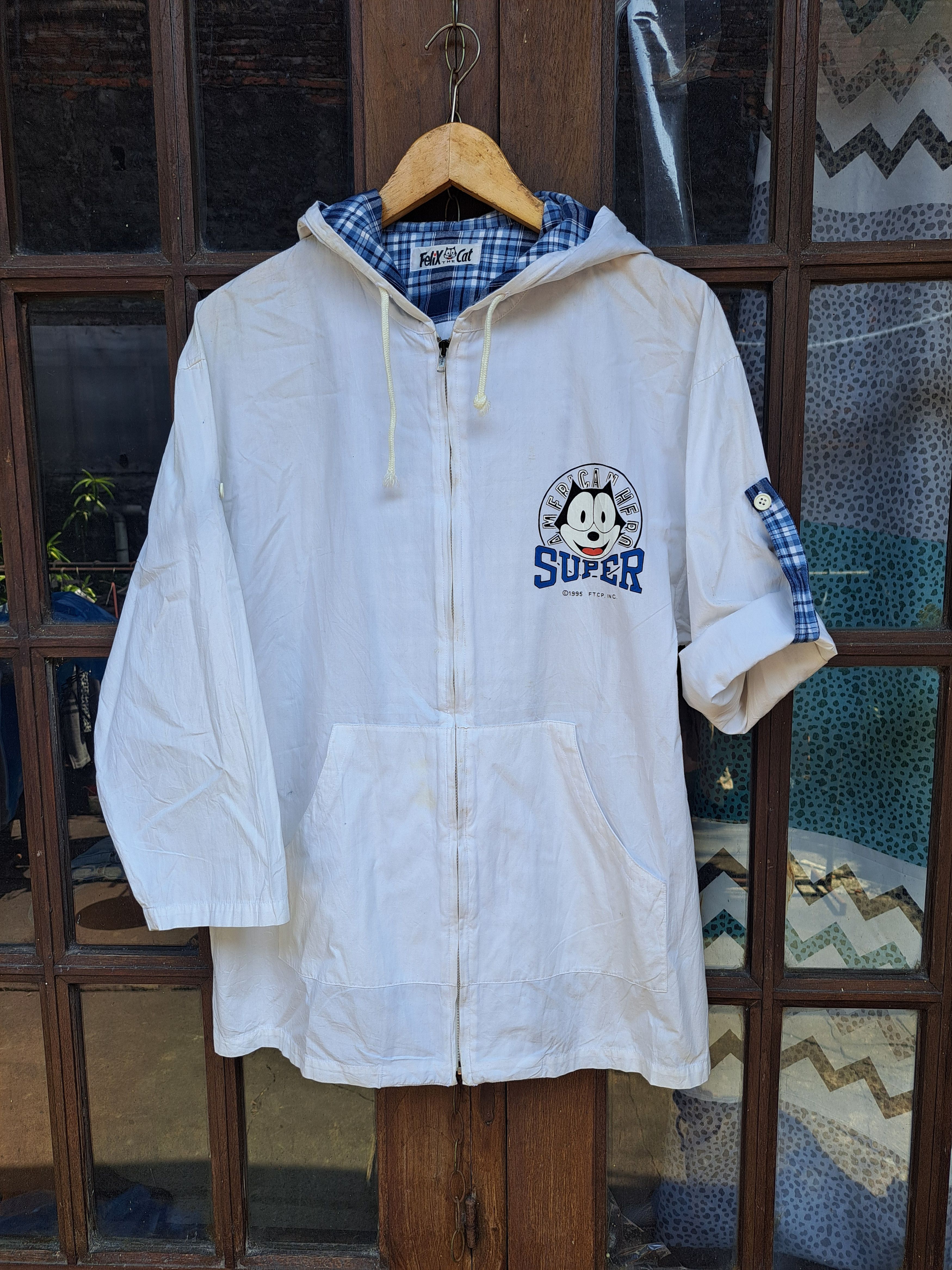 Felix Vintage 1995 Felix The Cat Windbreaker Unisex Jacket Size M / US 6-8 / IT 42-44 - 3 Thumbnail