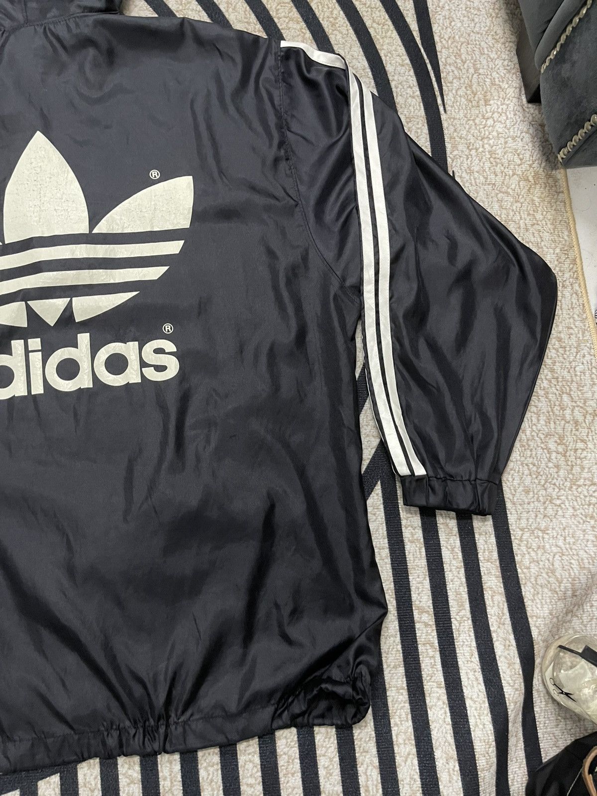 Adidas 90s ADIDAS HALF ZIPPER LIGHT JACKET HOODIE BIG LOGO Size US XL / EU 56 / 4 - 16 Thumbnail