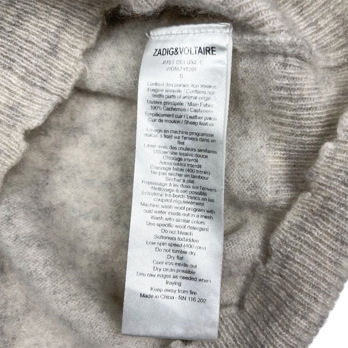 Zadig & Voltaire Zadig & Voltaire Cashmere Sweater Size S / US 4 / IT 40 - 5 Thumbnail