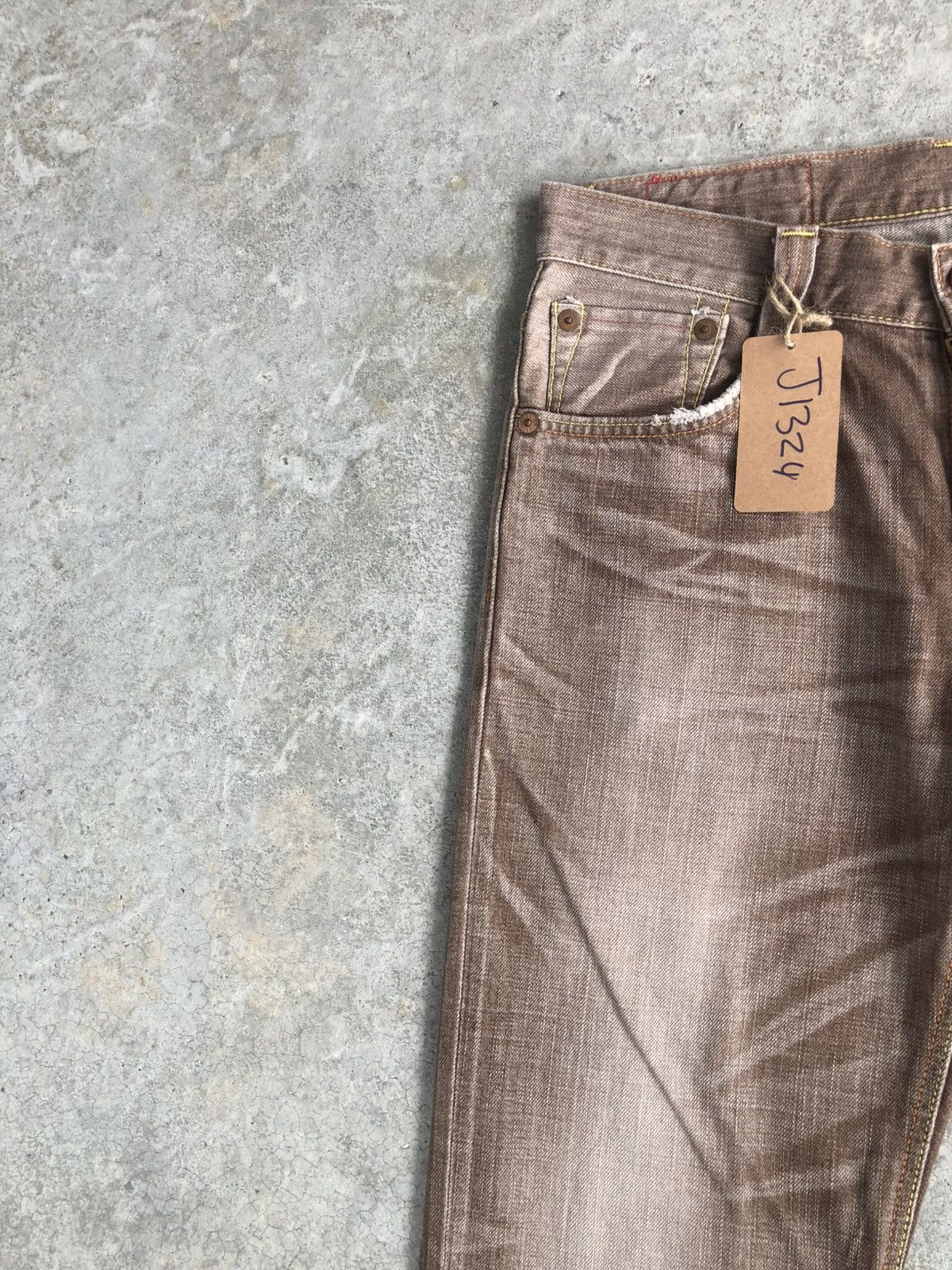 If Six Was Nine Japanese Edwin 503 Flared Jeans Distressed Size US 33 - 4 Thumbnail