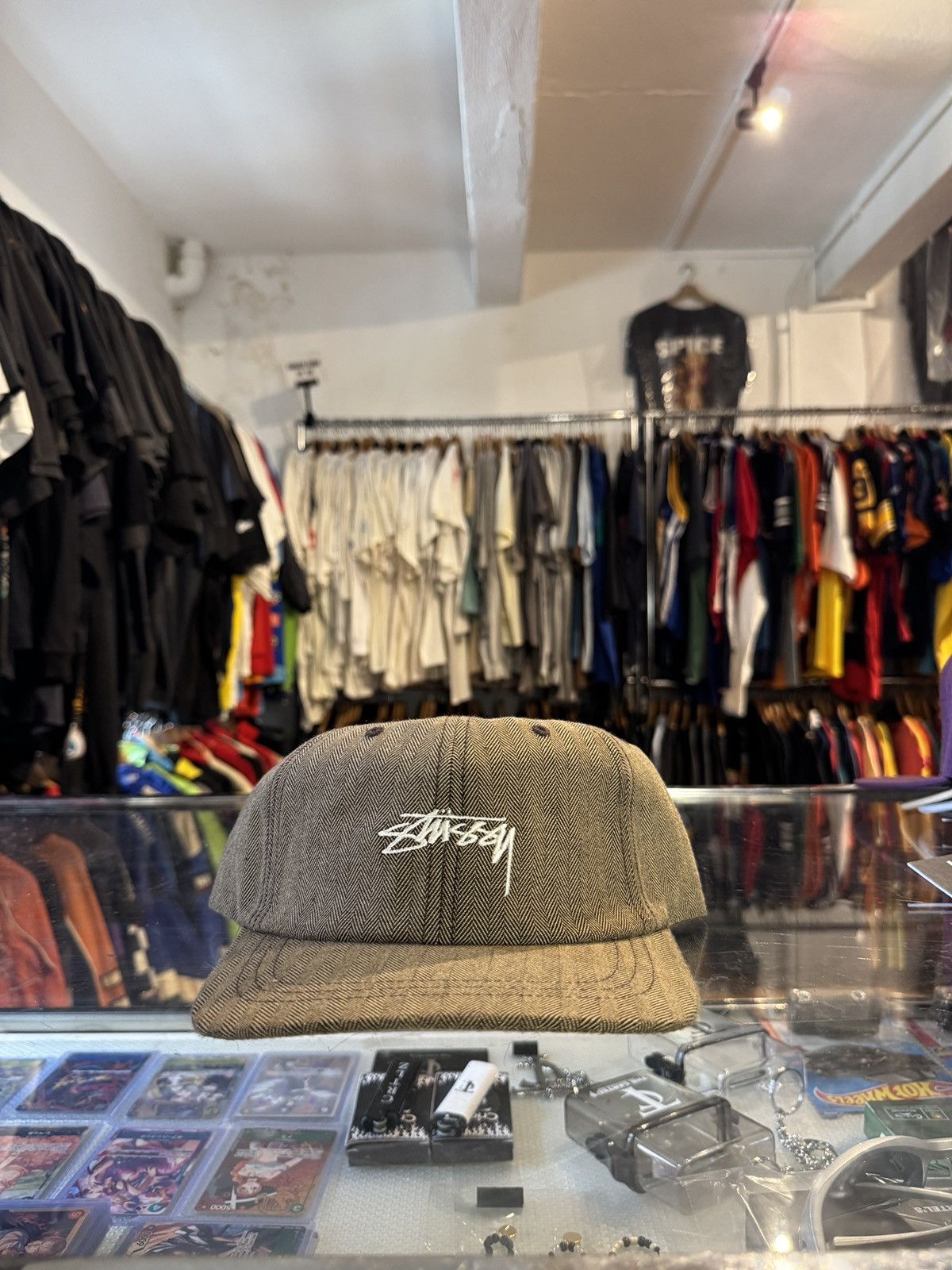 Stussy STUSSY STOCK HERRINGBONE LOW PRO CAP Size ONE SIZE - 1 Thumbnail