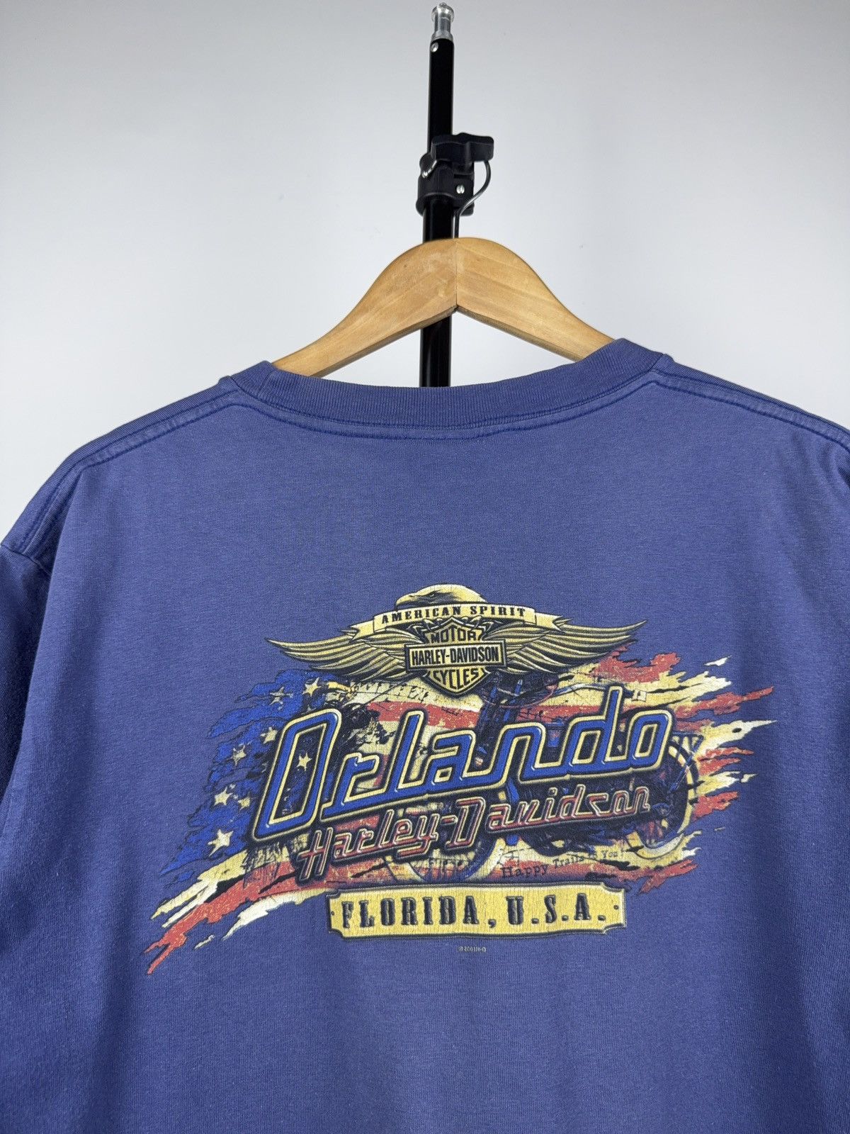 Harley Davidson × Vintage Vintage 2001 Harley Davidson Florida USA print y2k T shirt Size US L / EU 52-54 / 3 - 8 Thumbnail