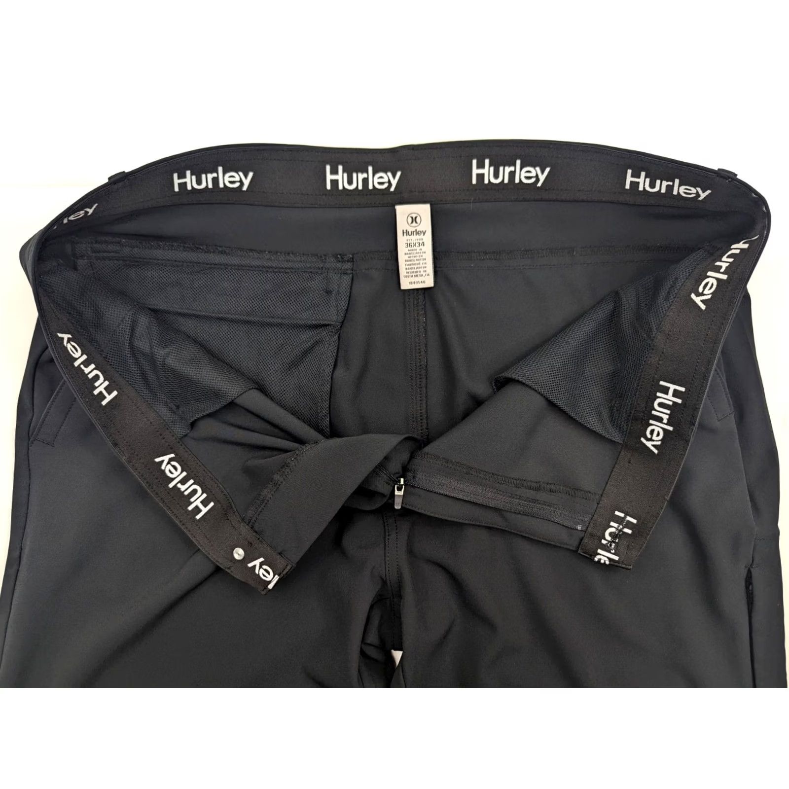 Hurley Hurley Performance Stretch Golf Pant Men 38 Black Straight Leg Pants-Regular Mens Regular Slim fits 38x32.5 Size US 38 / EU 54 - 6 Thumbnail