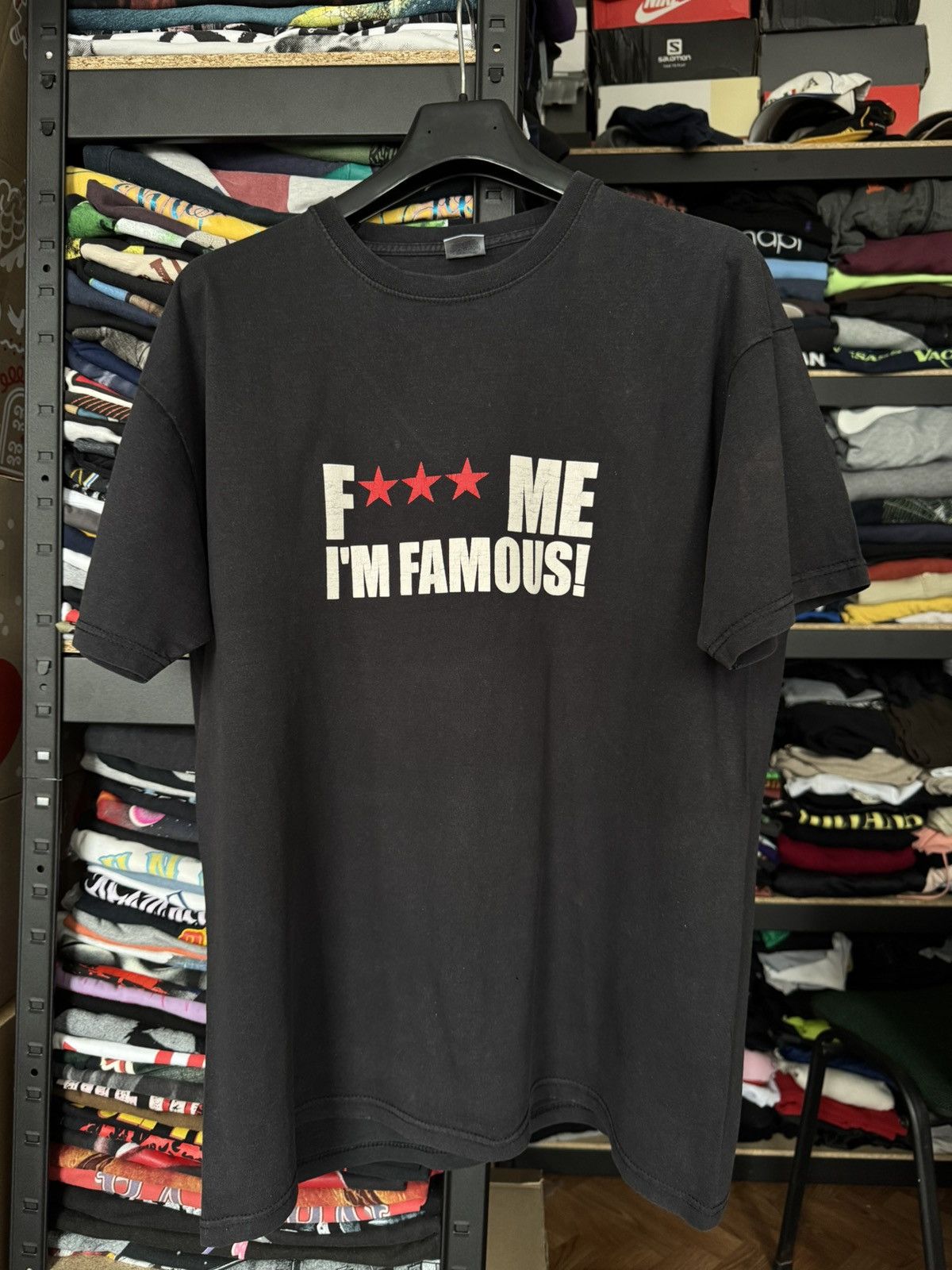 Vintage Vintage Y2K ADULT “ FUCK ME I’M FAMOUS “ FUNNY Tee Size US XL / EU 56 / 4 - 1 Thumbnail