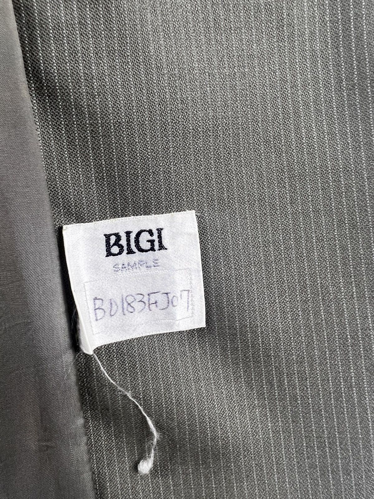 BIGI 🔥 BIGI "SAMPLE" SLIM VINTAGE DOUBLE BREASTED STRIPES COAT Size 34S - 8 Thumbnail