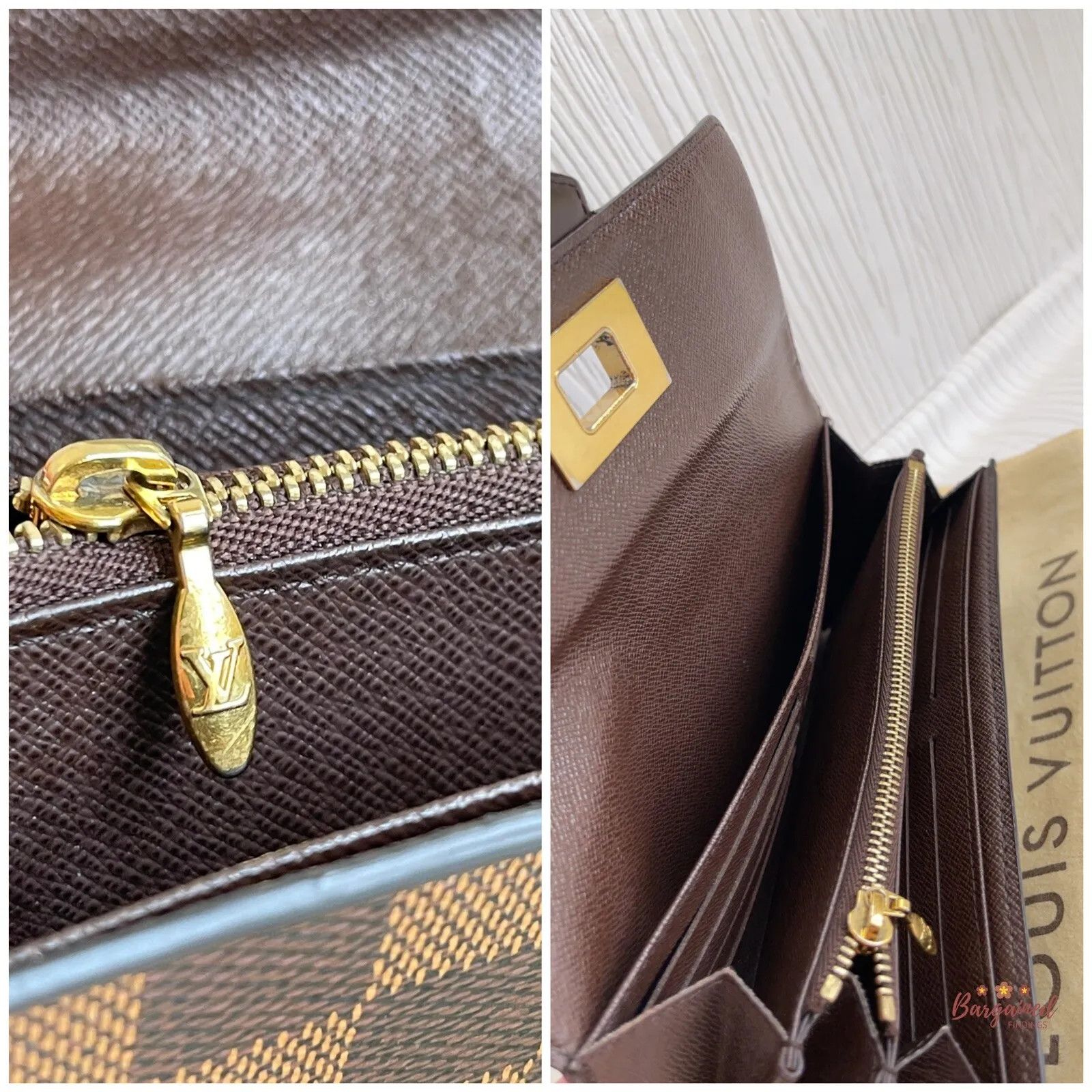 Louis Vuitton Louis Vuitton Damier Ebene Leather Rosebery Long Wallet Size ONE SIZE - 11 Thumbnail