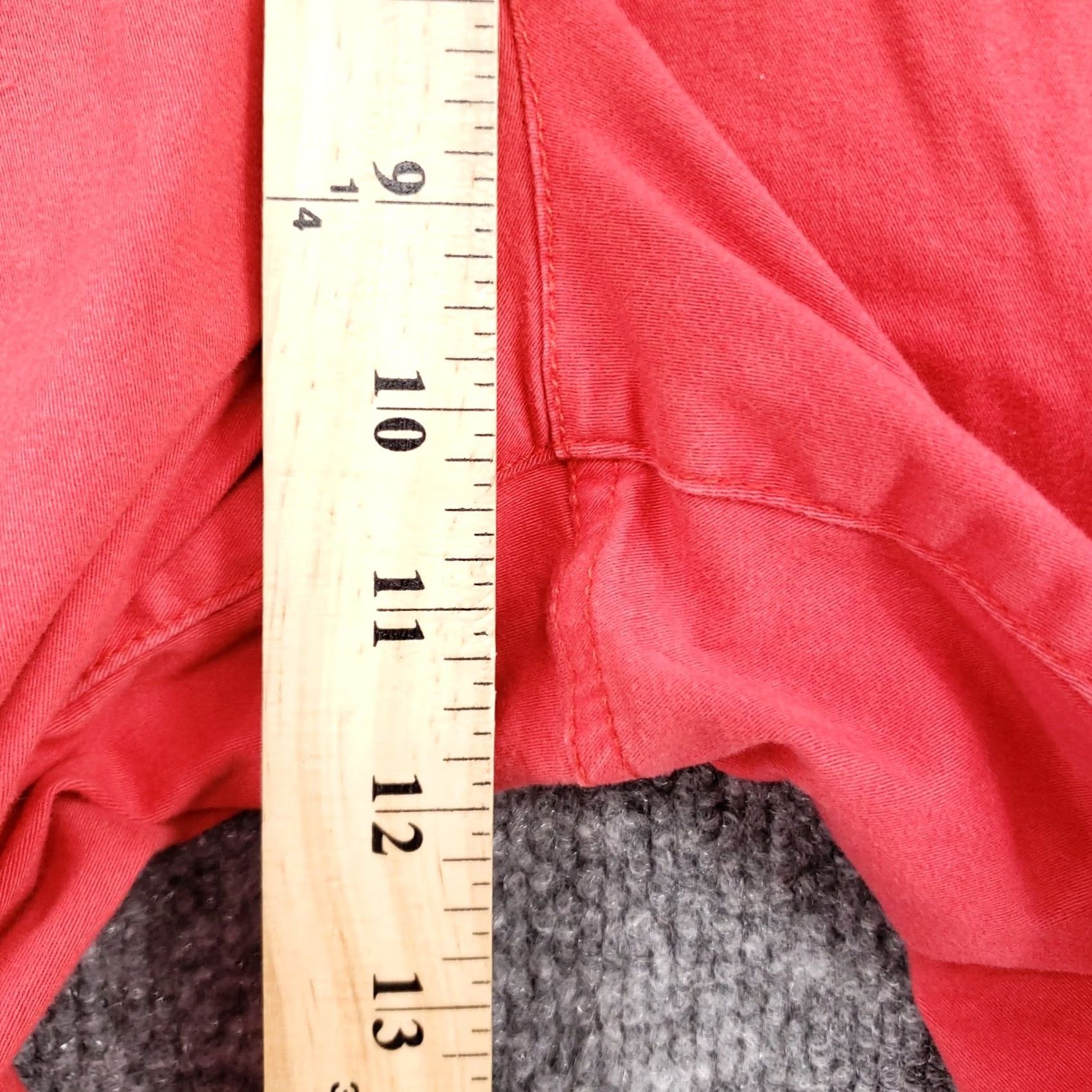 Vintage Bandolino Pants Womens Red Chino Straight Leg Flat Front Size 14 Preppy Size 36" / US 14 / IT 50 - 7 Thumbnail