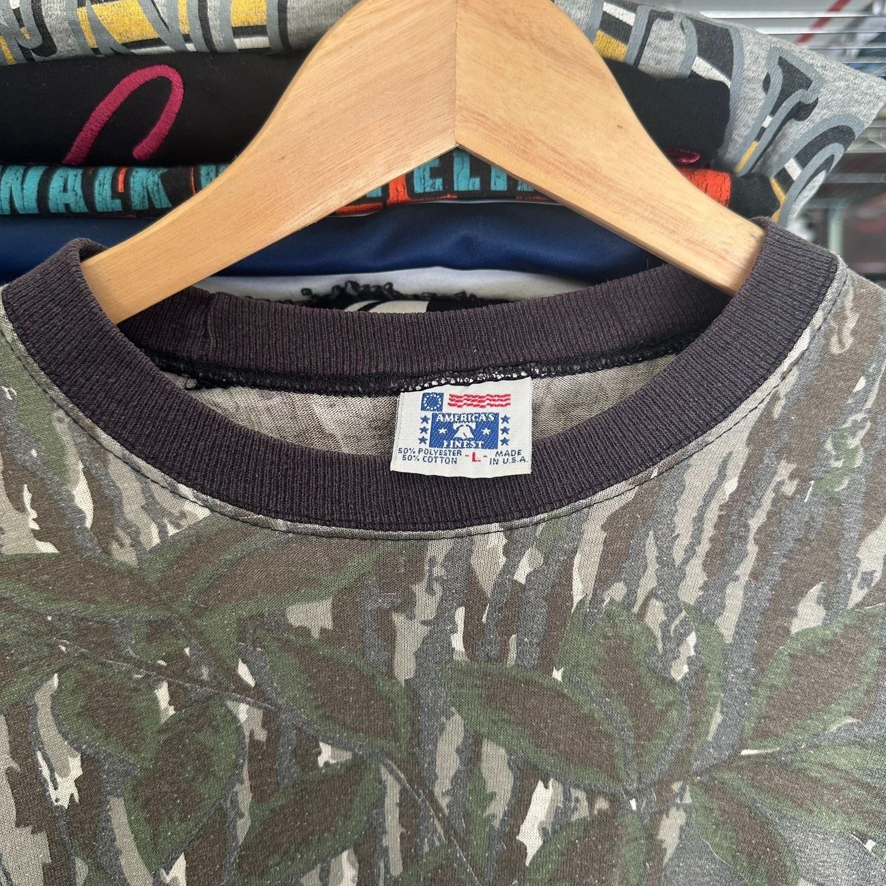 Realtree Vintage 80s Realtree Bark Camo T-Shirt Long Sleeve Single St Size US L / EU 52-54 / 3 - 6 Thumbnail