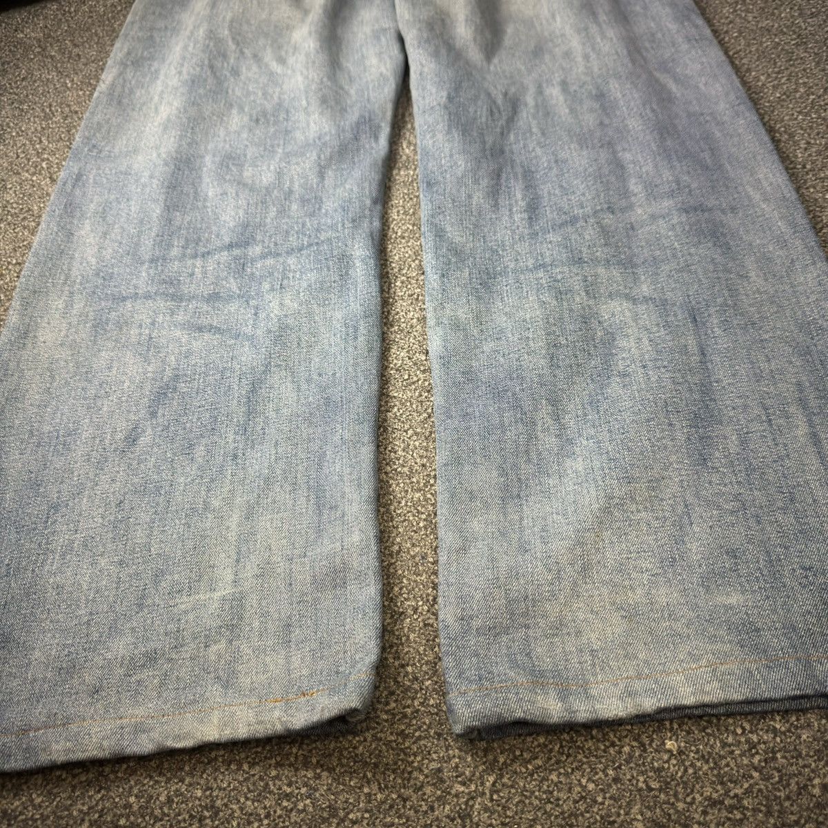 Marithe + Francois Girbaud Vintage Baggy MF+G Faded Denim Jnco Y2k Wide Leg Style Size US 36 / EU 52 - 11 Thumbnail