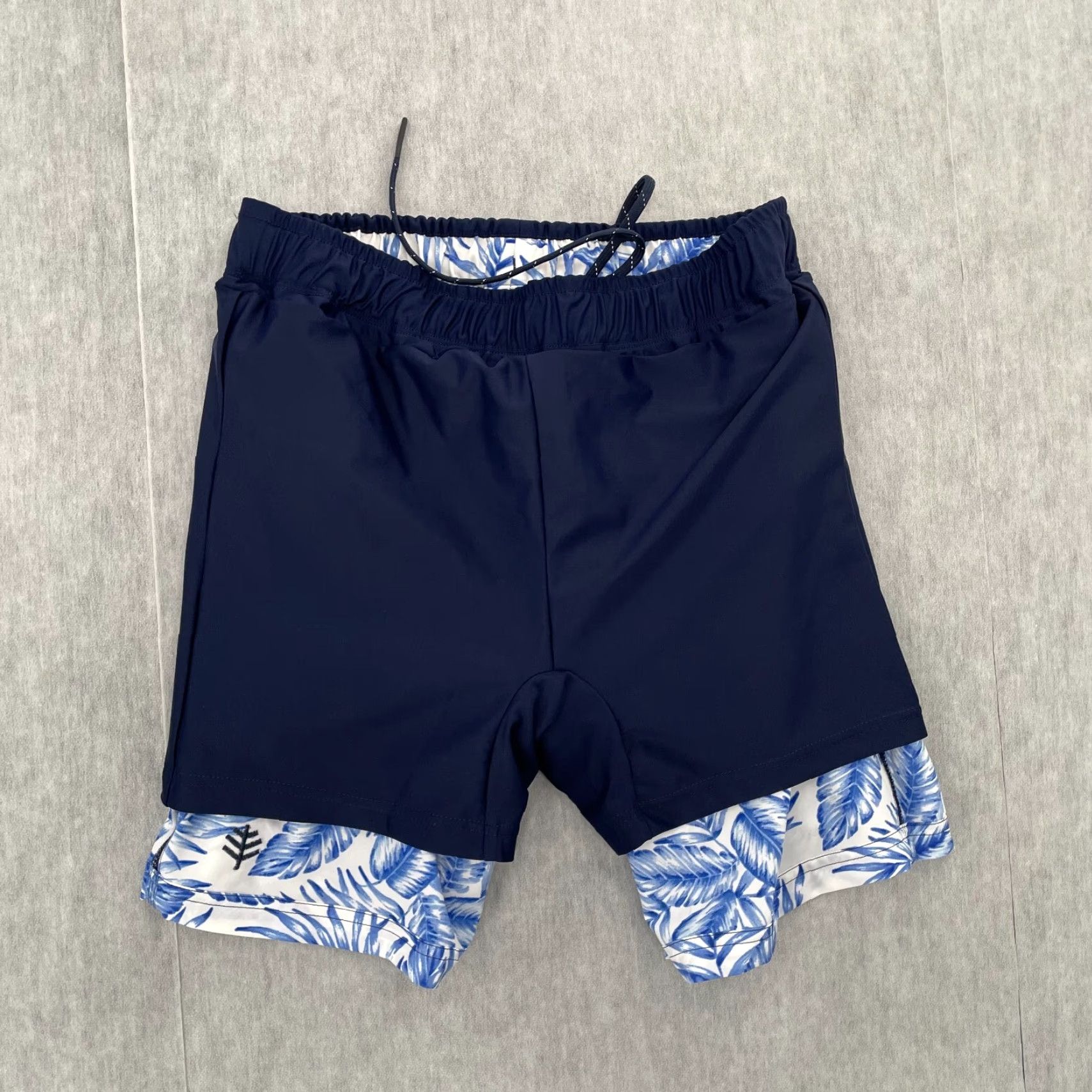 Vintage Coolibar Shorts Blue Floral Kahuna Trunks Lined Mens S NEW Adult Small Beach Hawaiian Swim Bottoms Size US 29 - 3 Thumbnail
