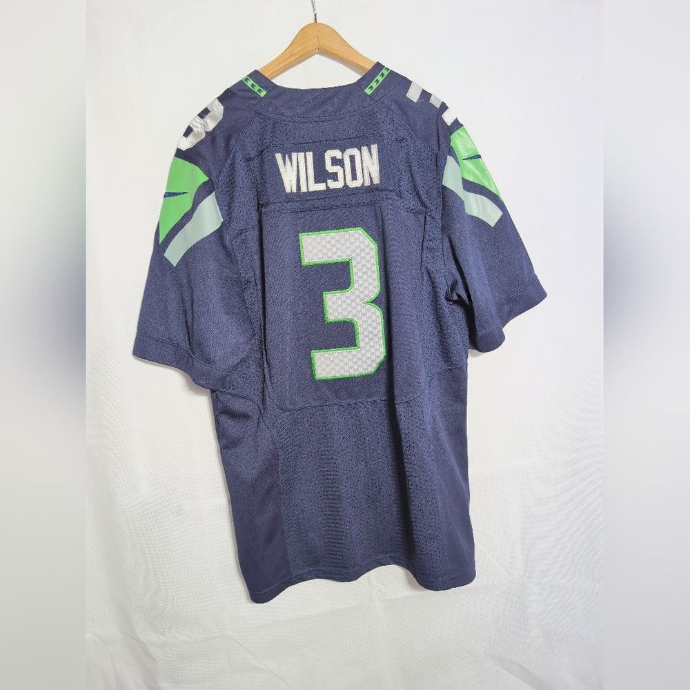 NFL NFL Seattle Seahawks #3 sz 48 Nike Football Jersey Russell Size US XL / EU 56 / 4 - 3 Thumbnail