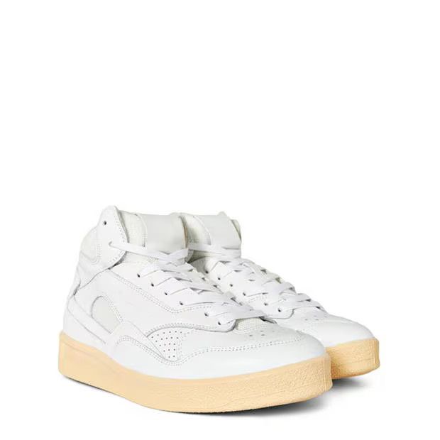 Jil Sander o1g2r1mq1024 Gum Sole High Top Trainers in White Size US 9 / IT 39 - 3 Thumbnail