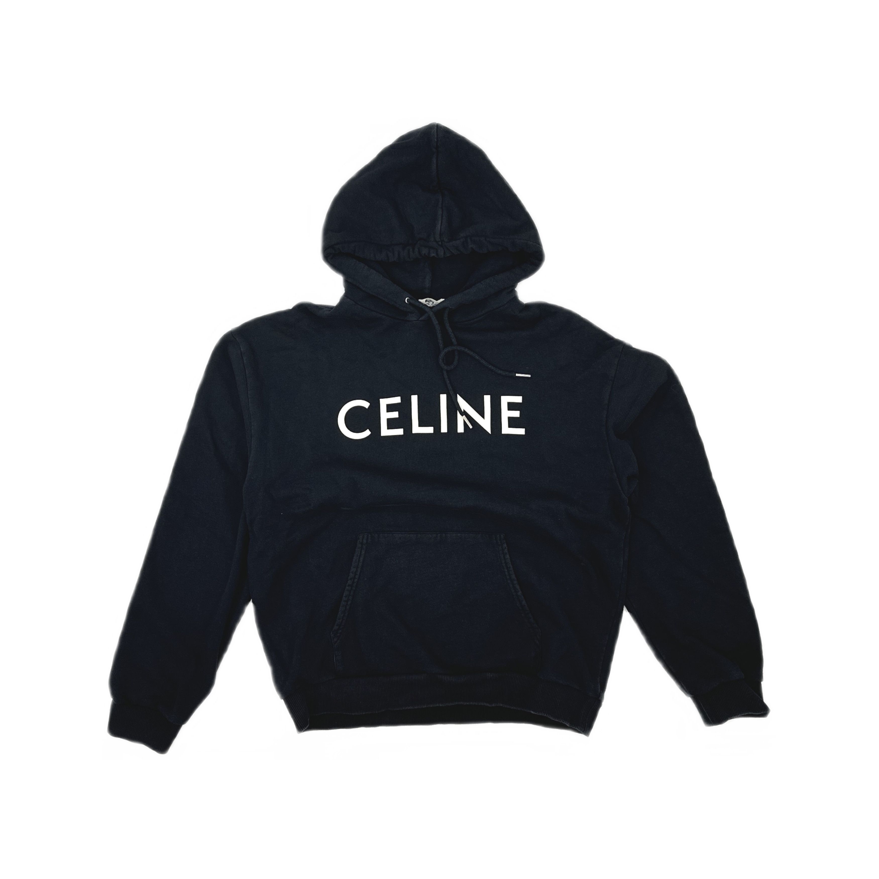 Celine Celine Logo Hoodie Black Size L Size US L / EU 52-54 / 3 - 1 Thumbnail