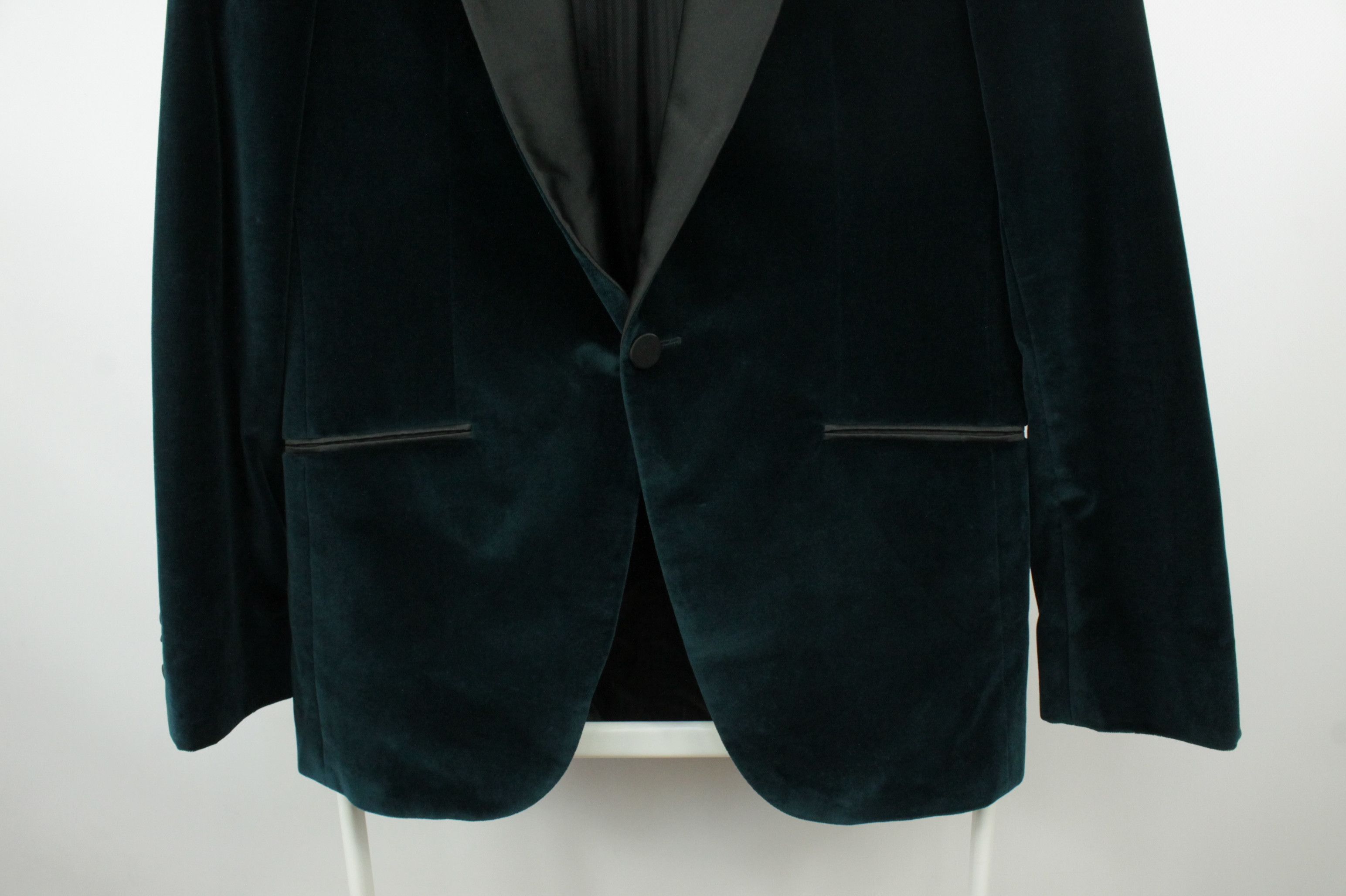 Hugo Boss Hugo Boss Green Velvet Slim Fit Tuxedo Blazer Jacket Size US S / EU 44-46 / 1 - 4 Thumbnail