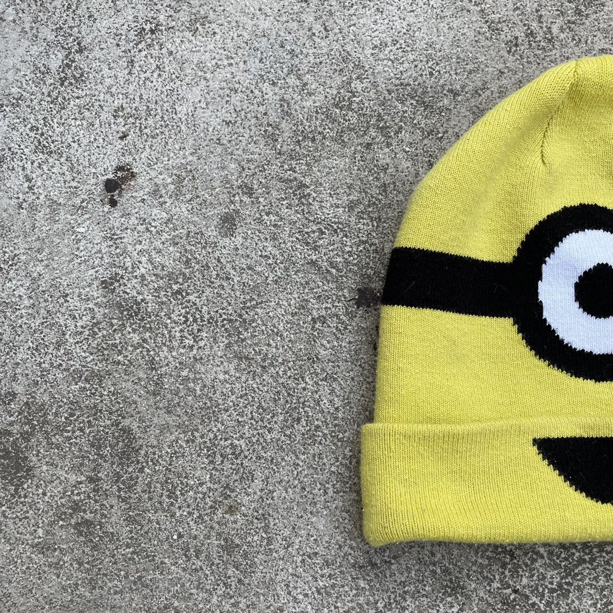 Vintage Vintage 90s Minion Beanie Yellow Graphic Streetwear Boxy OS Size ONE SIZE - 2 Thumbnail