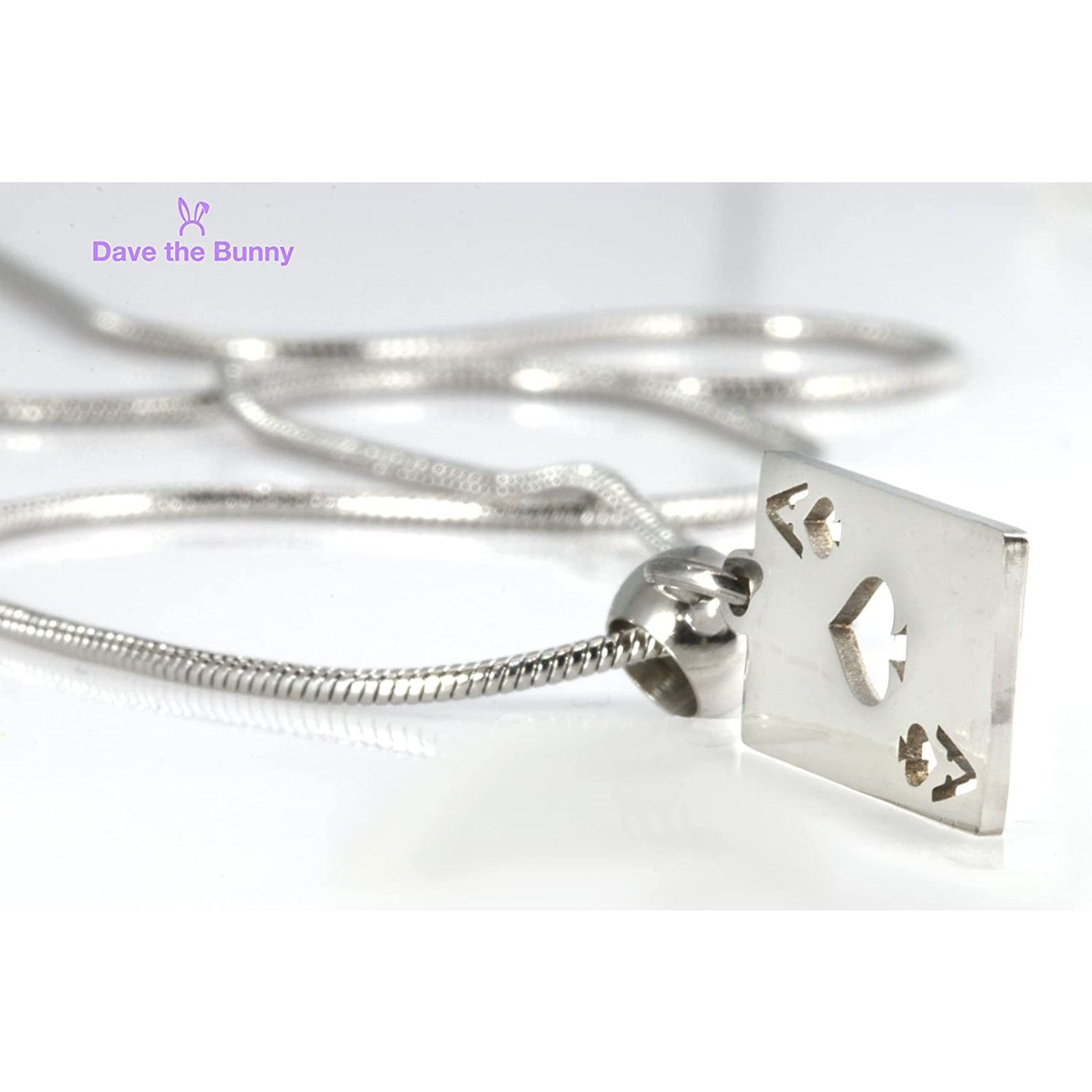 & Other Stories Ace of Spade Necklace - STAINLESS STEEL Size ONE SIZE - 8 Thumbnail