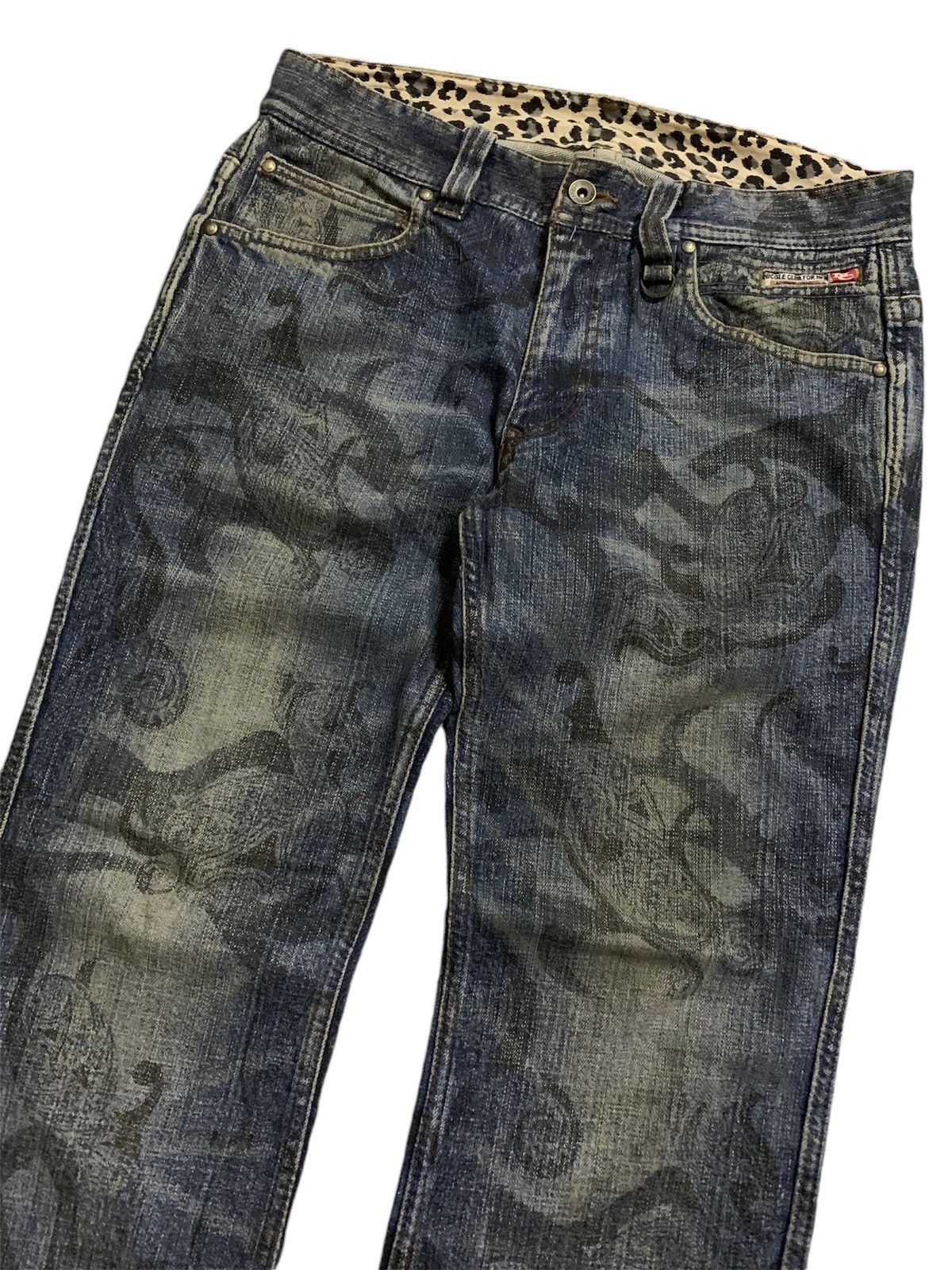 Nicole Club 💥Vtg Japanese Nicole Club For Men Paisley Denim Size US 31 - 3 Thumbnail