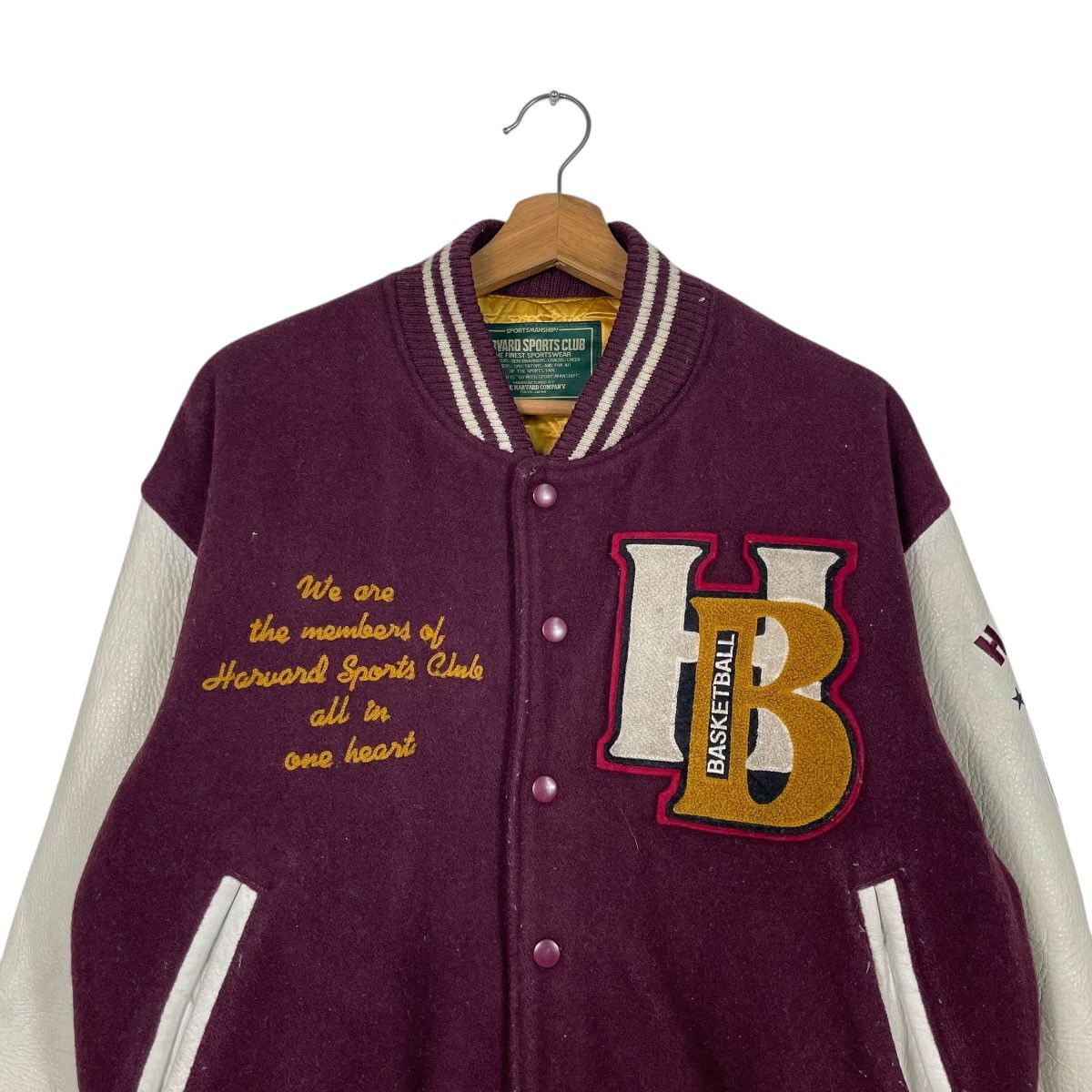 Other Vintage Harvard Sports Club Basketball Varsity Jacket Size US M / EU 48-50 / 2 - 4 Thumbnail