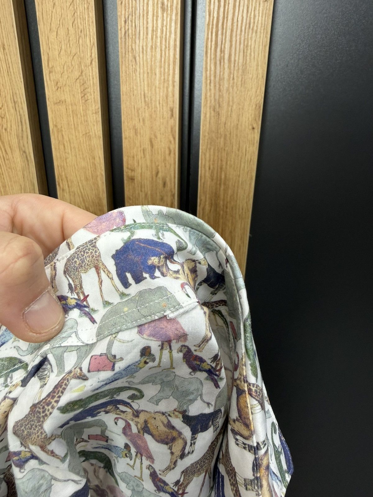 Other Stenstroms Animal Print Button Up Shirt Safari Cotton Size US S / EU 44-46 / 1 - 11 Thumbnail