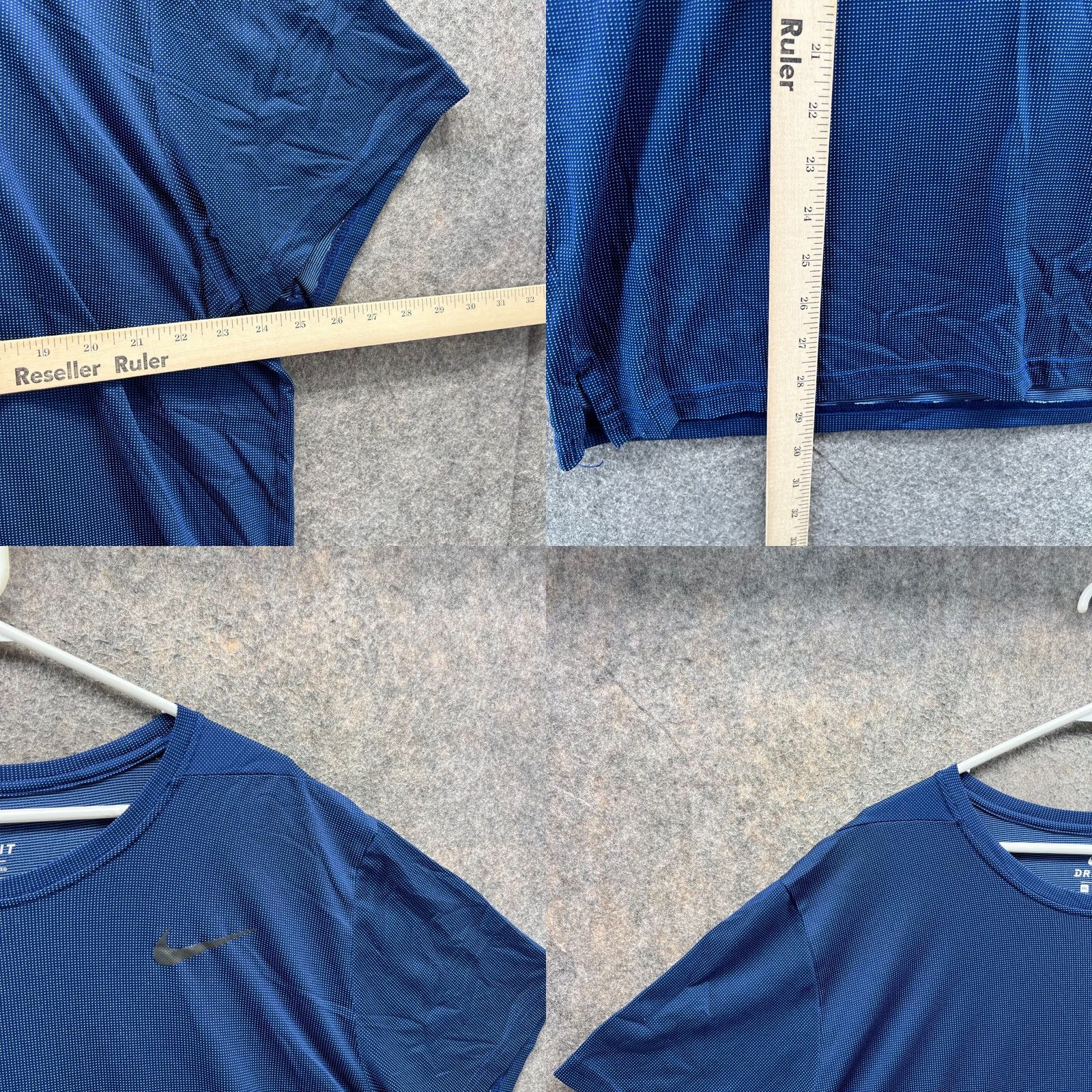 Nike Nike Shirt Mens 2XL Blue Dri-Fit Breathe Running Top Athletic Training Knit Shirt Size US XXL / EU 58 / 5 - 8 Thumbnail